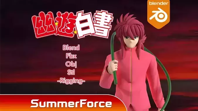 Kurama - YuYu Hakusho 3D model