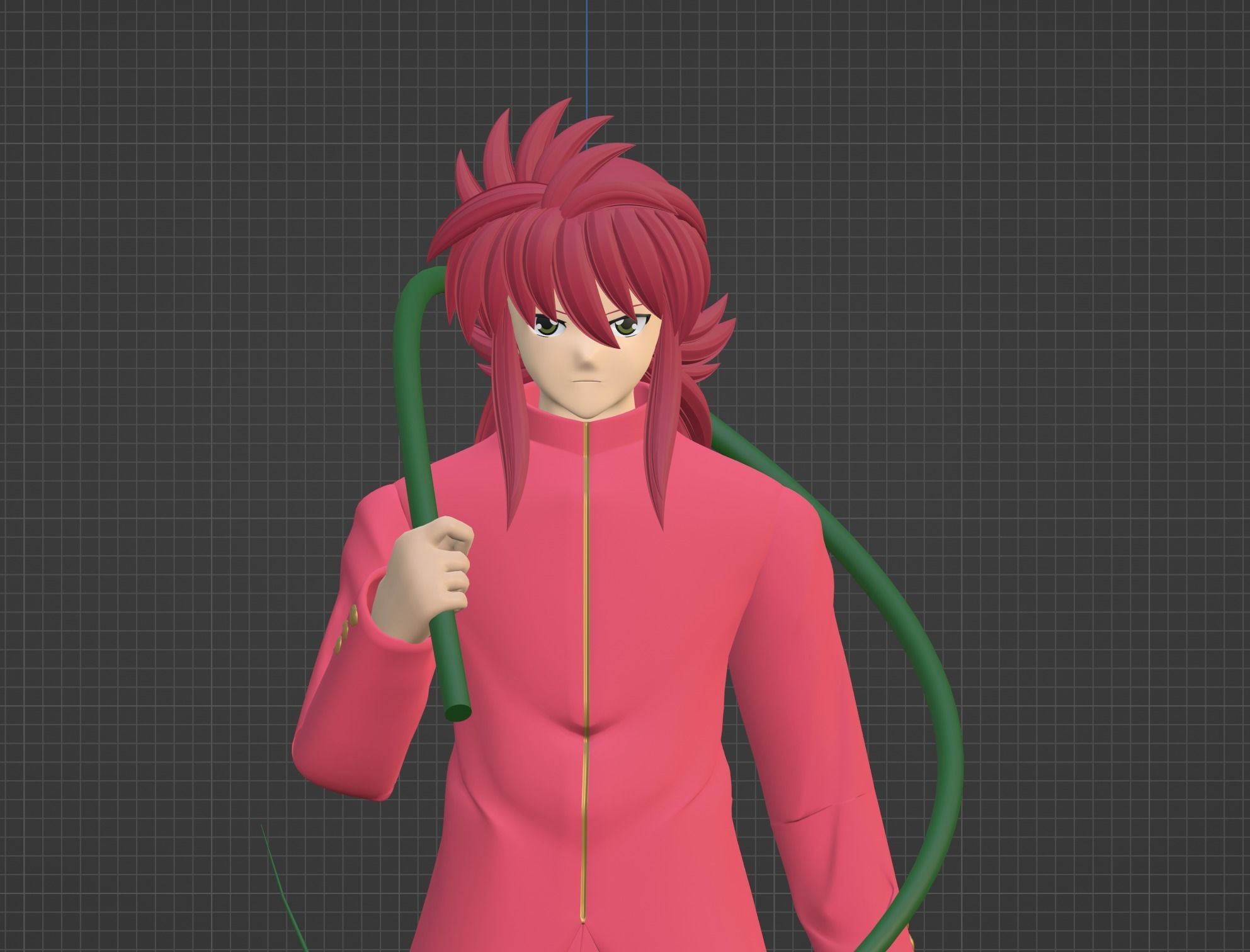 Kurama - YuYu Hakusho 3D model_9