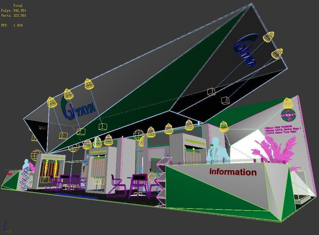 Showroom - Area - 15X6-3DMAX2009-032 3D model_6