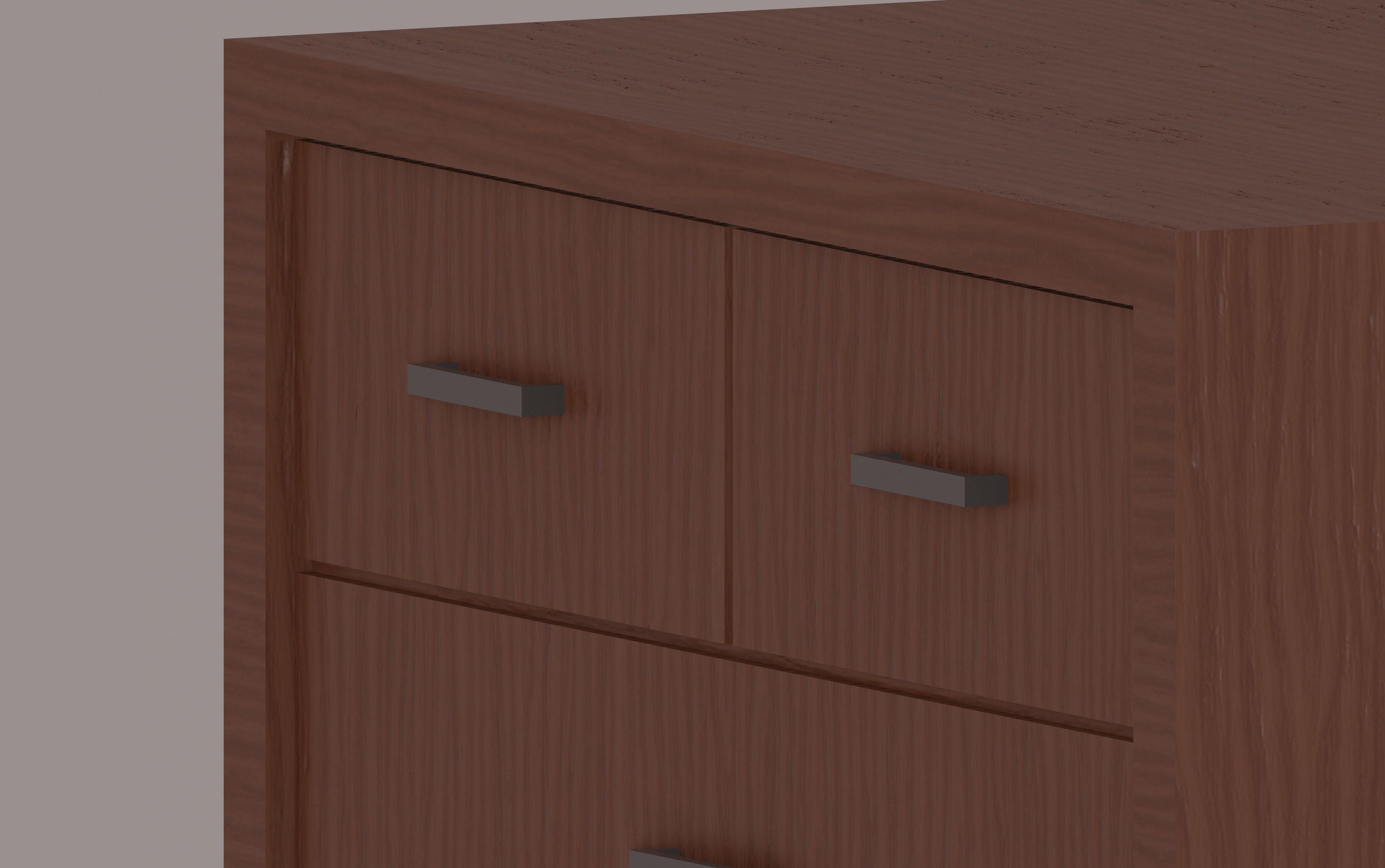 Drawer Low-poly 3D model_7