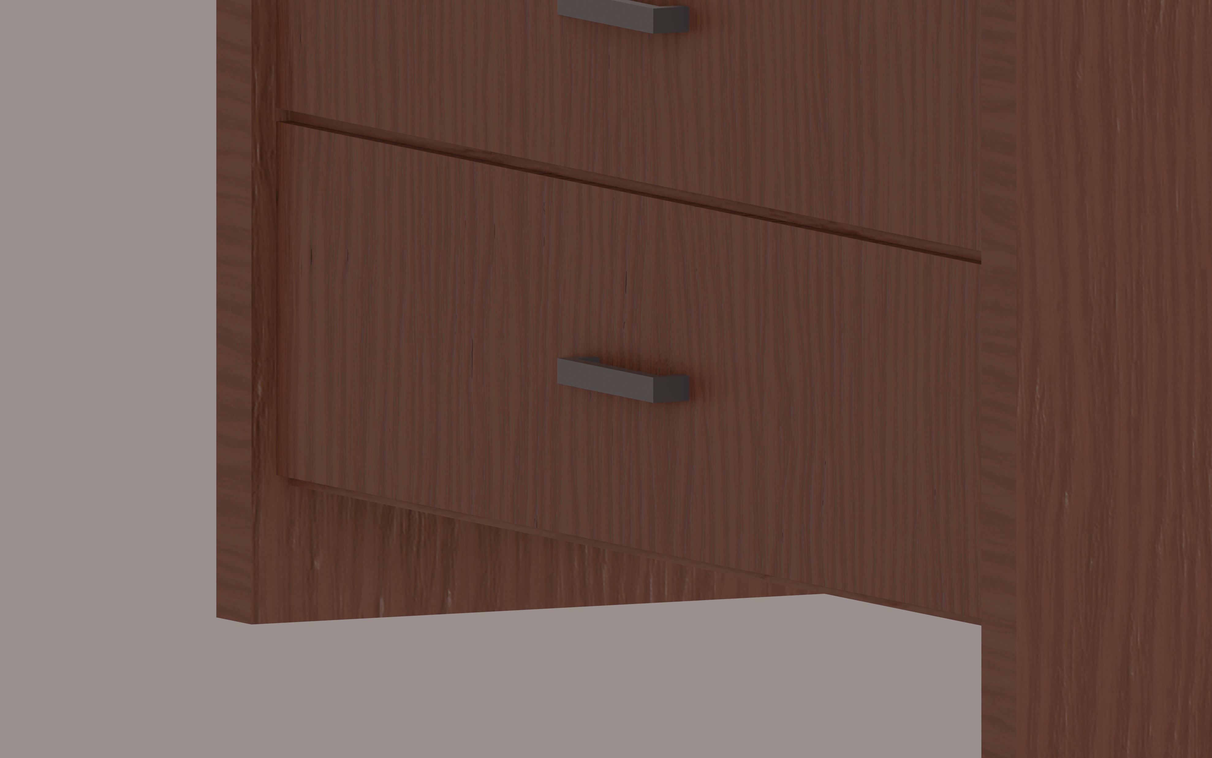 Drawer Low-poly 3D model_8