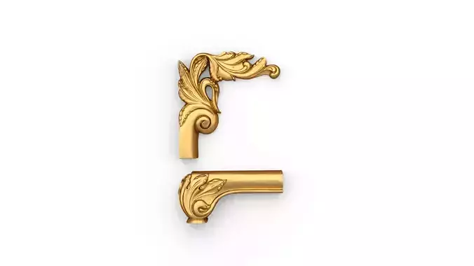 Classic carved corner decor ornament 346 