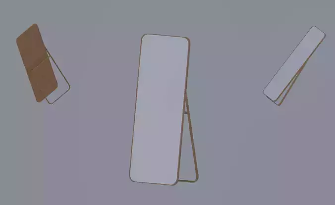 Standing Mirror 3D model