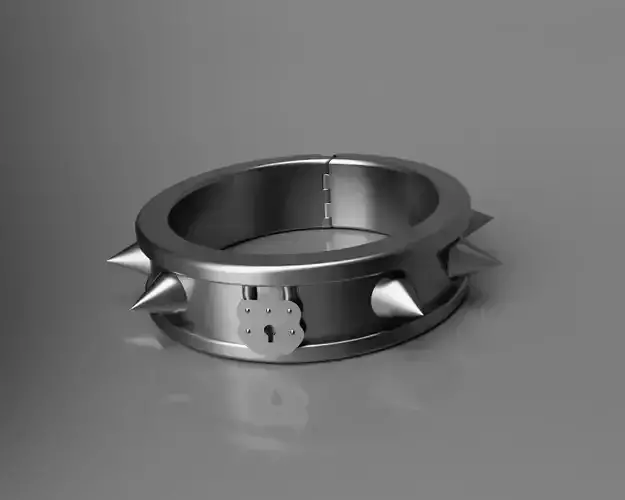 spiked collar 3D print model