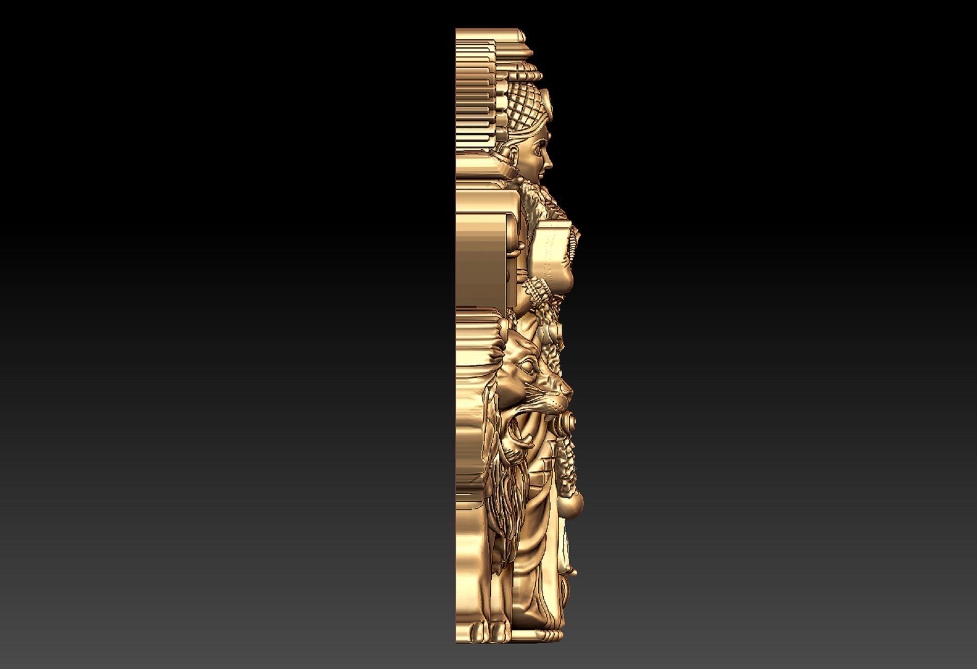 DURGA MAA PENDENT 3D print model_5