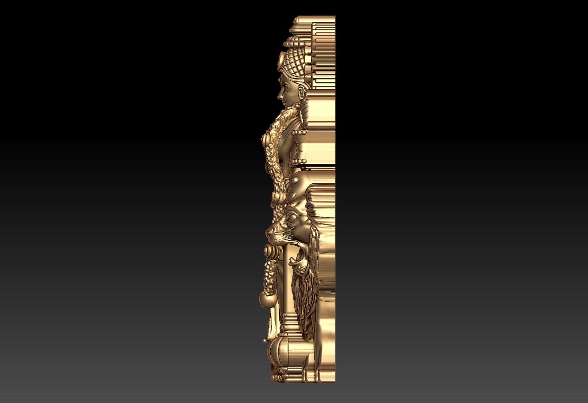 DURGA MAA PENDENT 3D print model_3