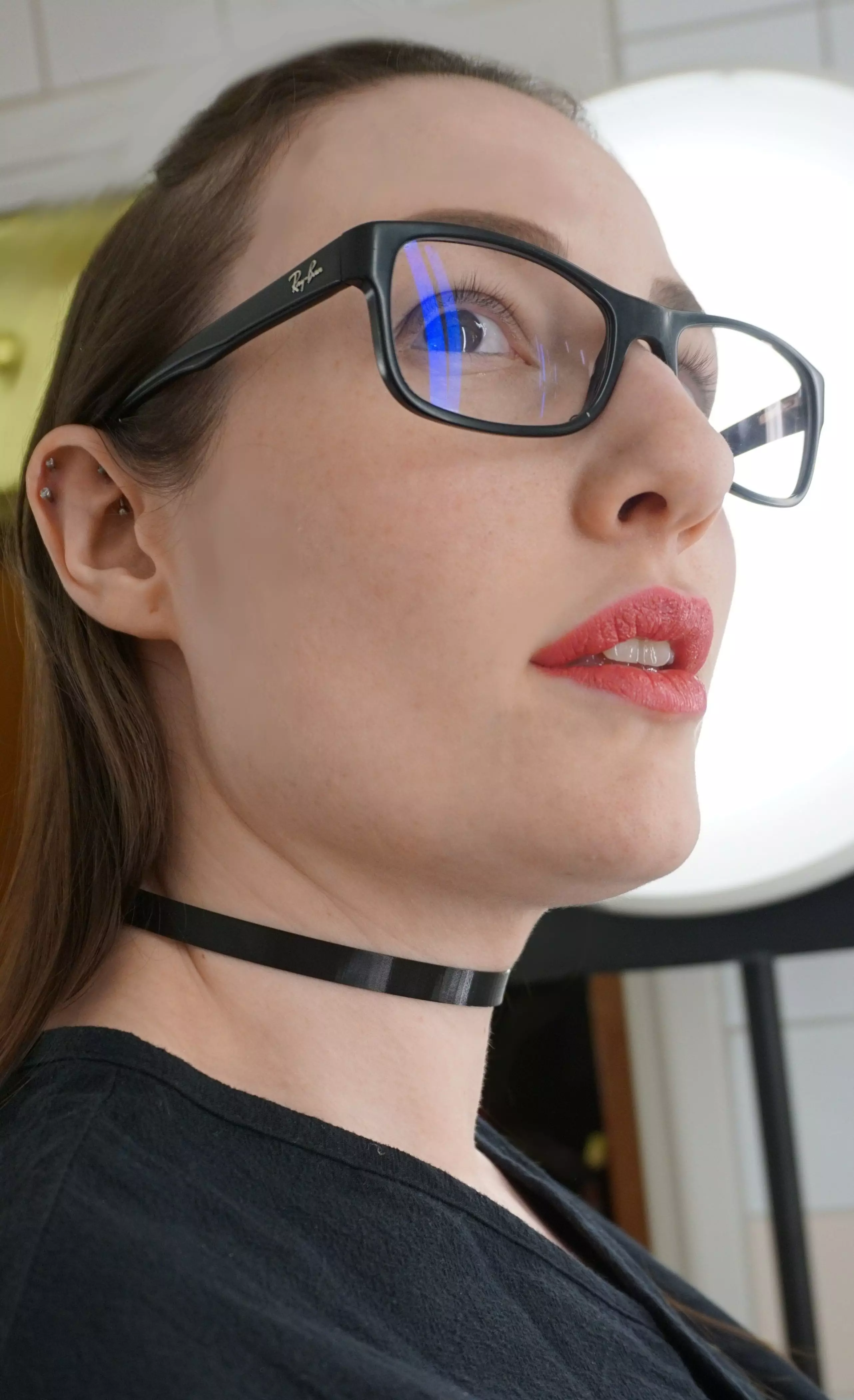 choker with heart 3D print model