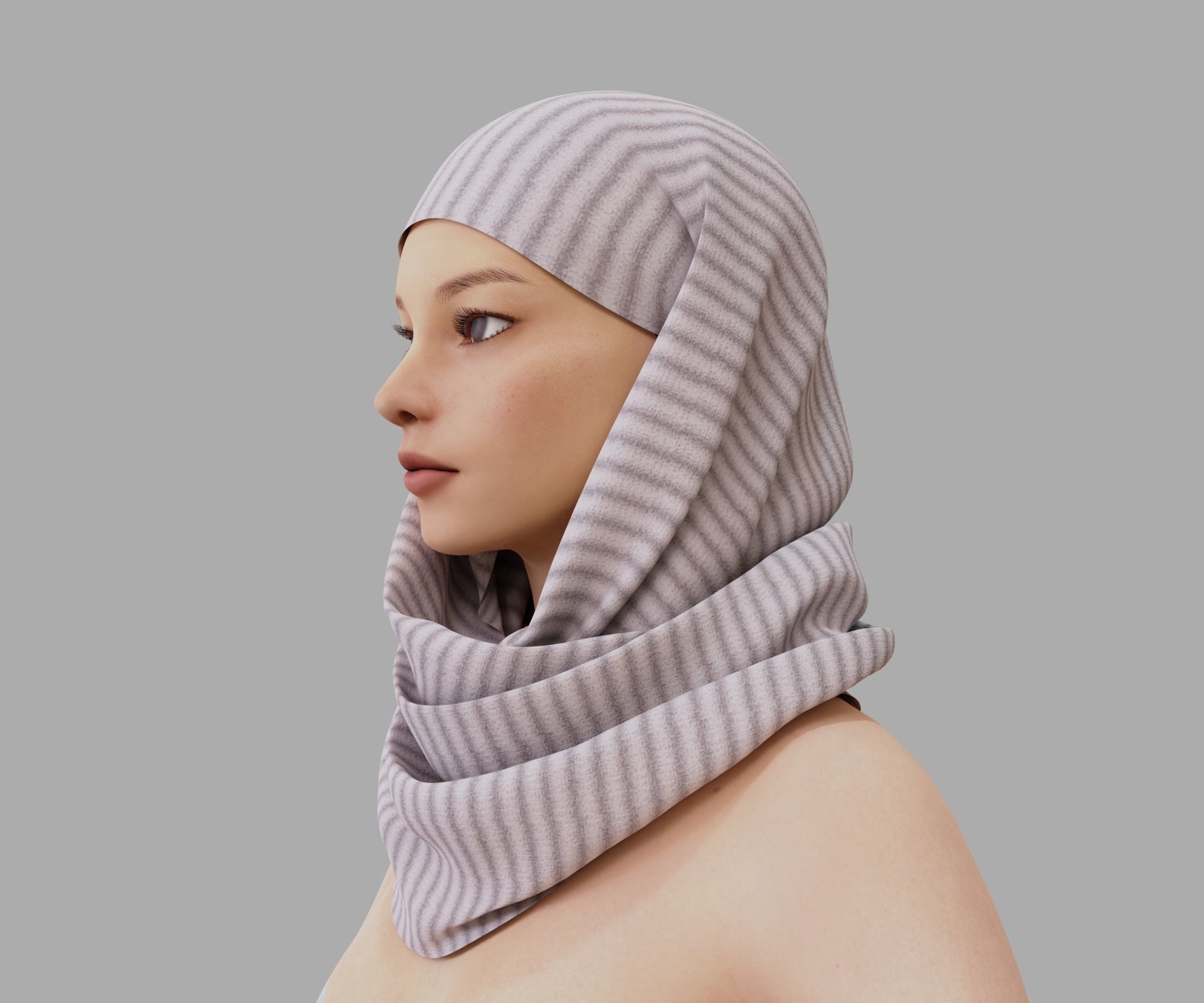Shawl 3D model_10