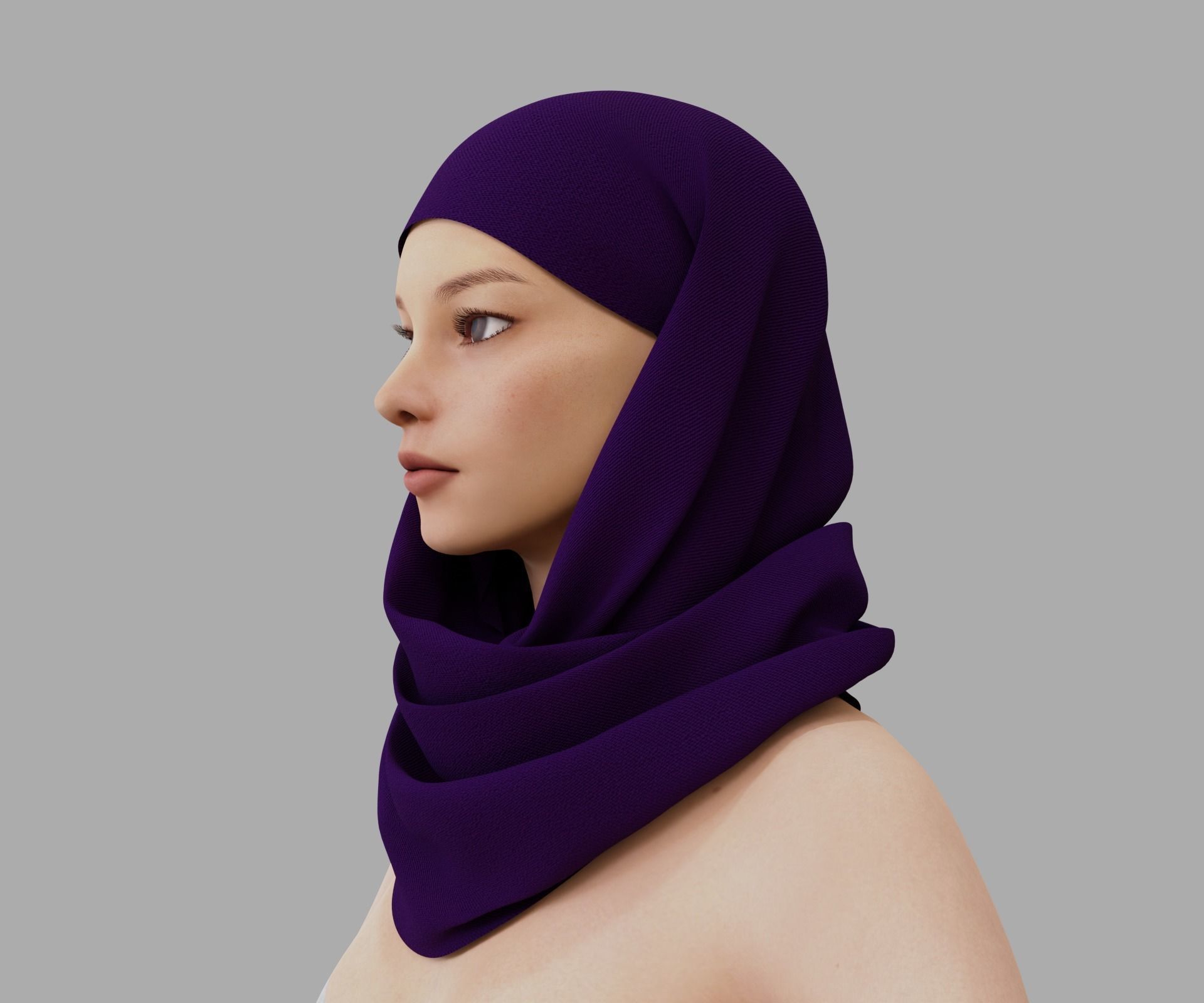 Shawl 3D model_7