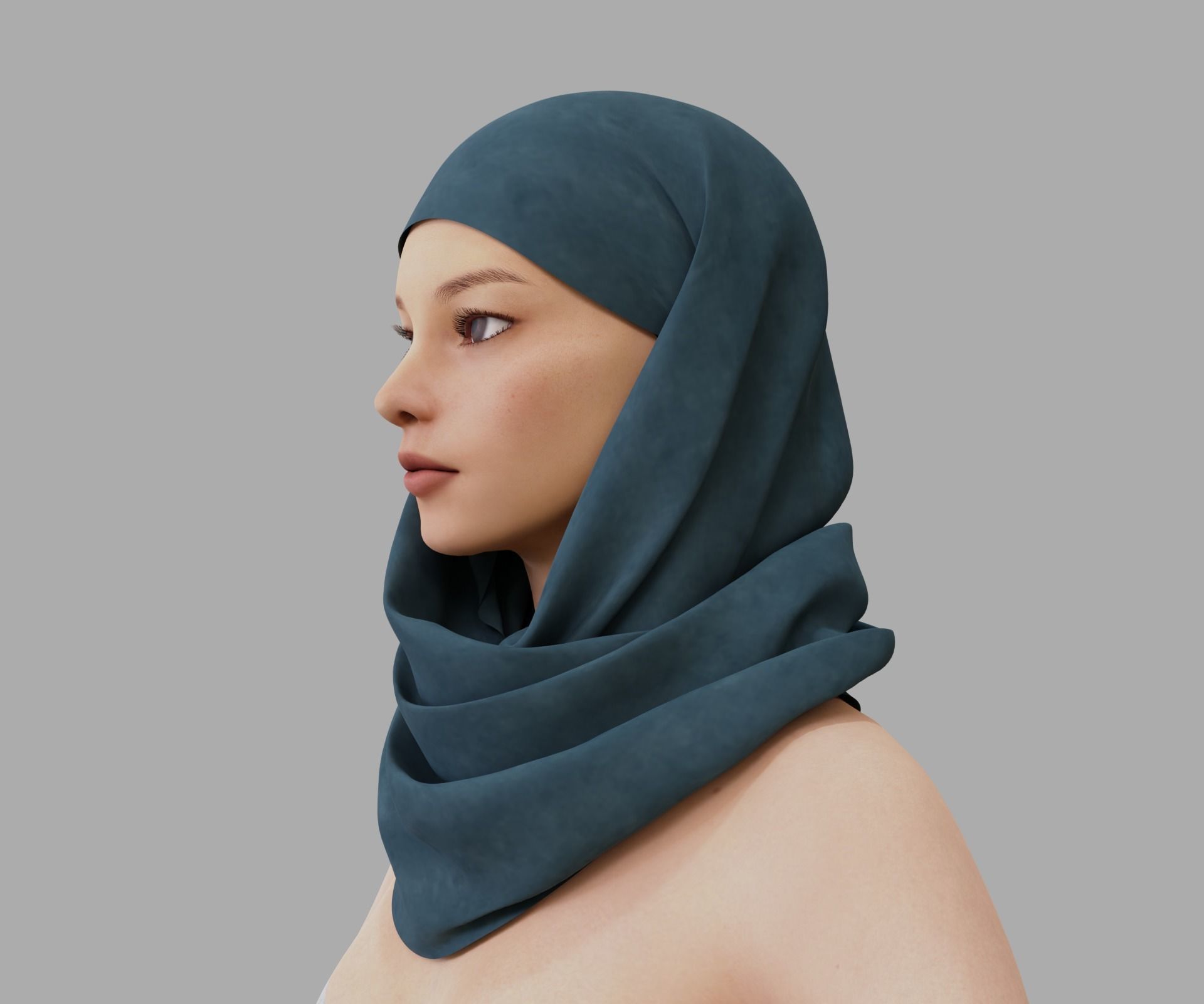 Shawl 3D model_8