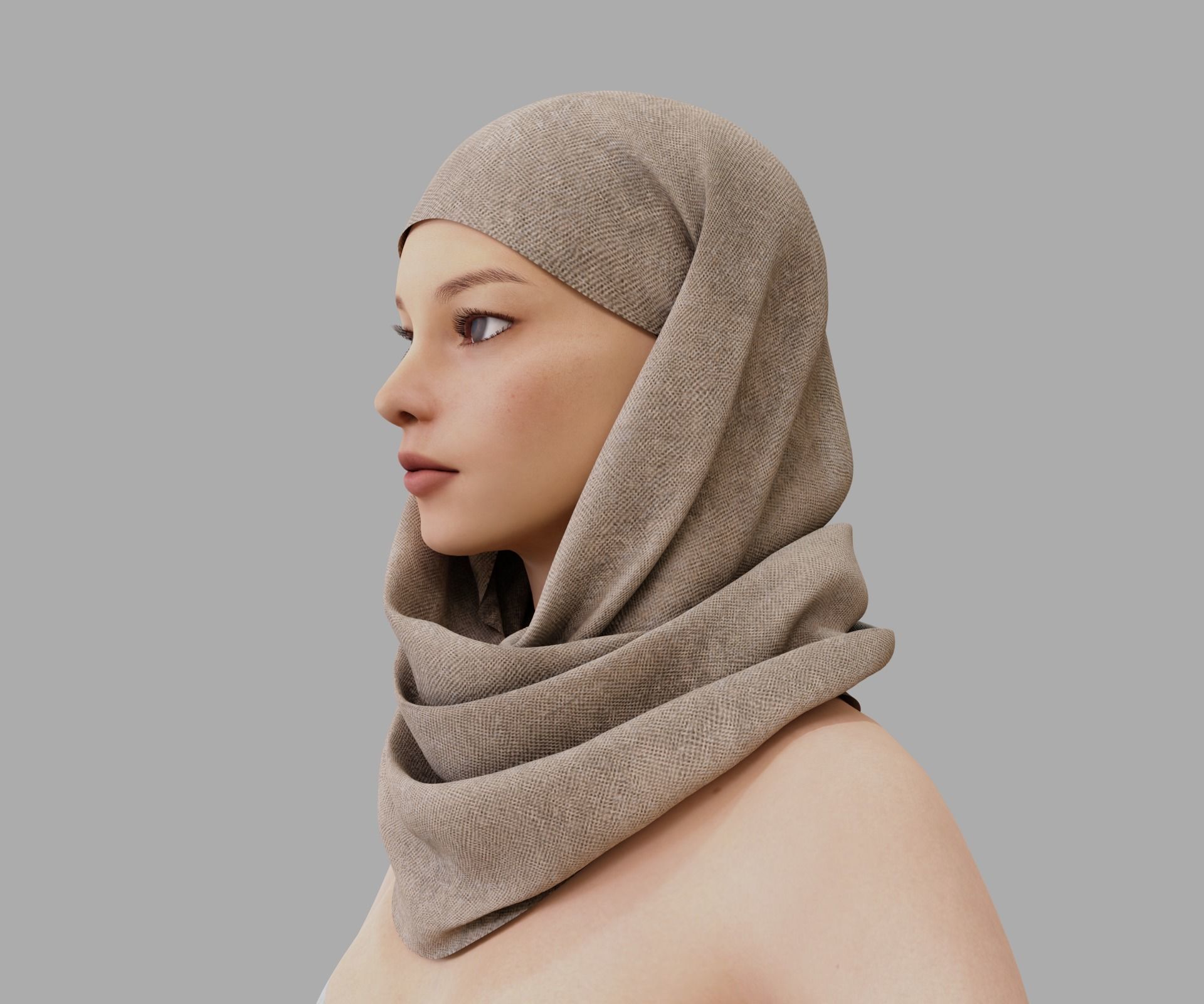 Shawl 3D model_3