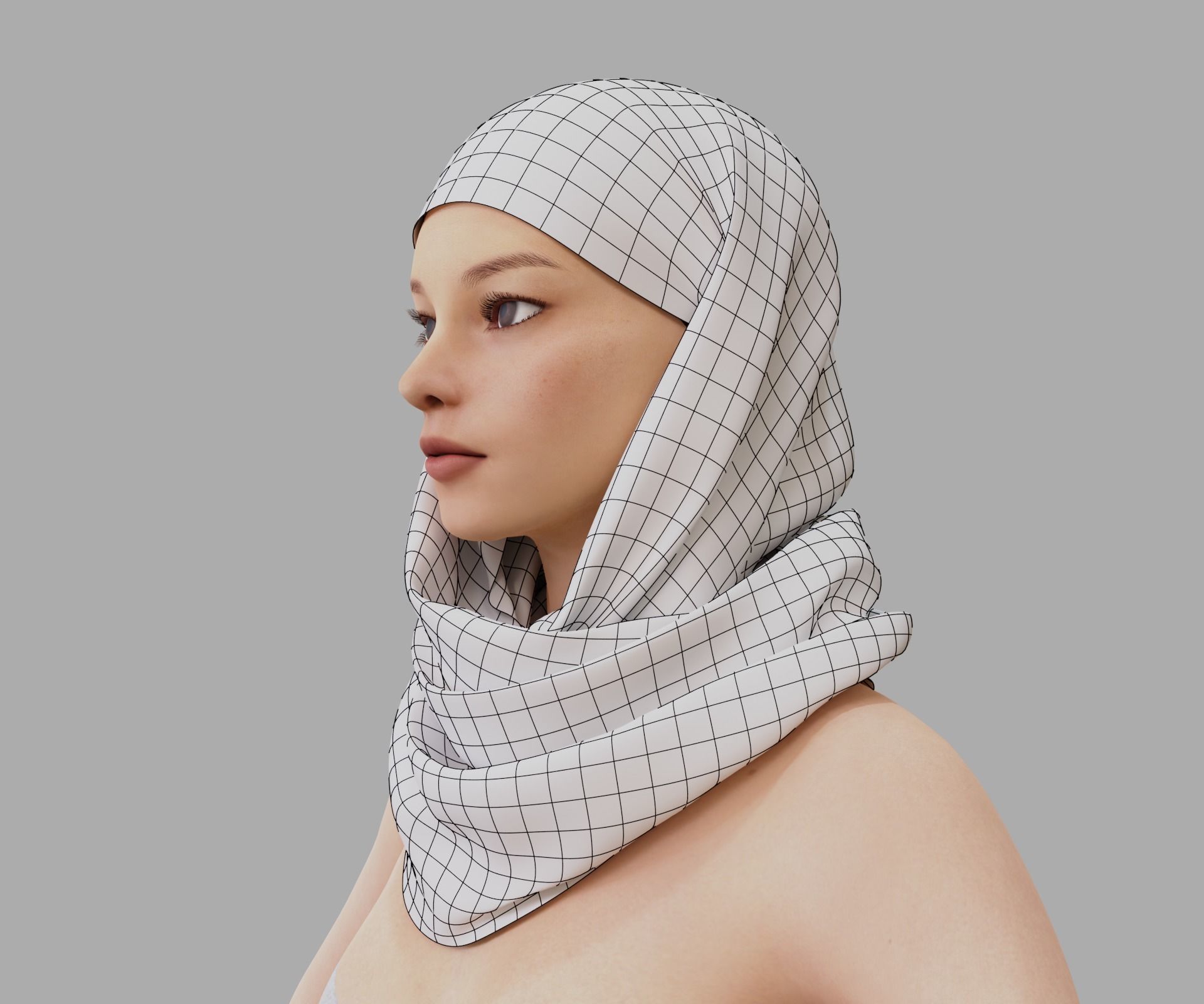 Shawl 3D model_16