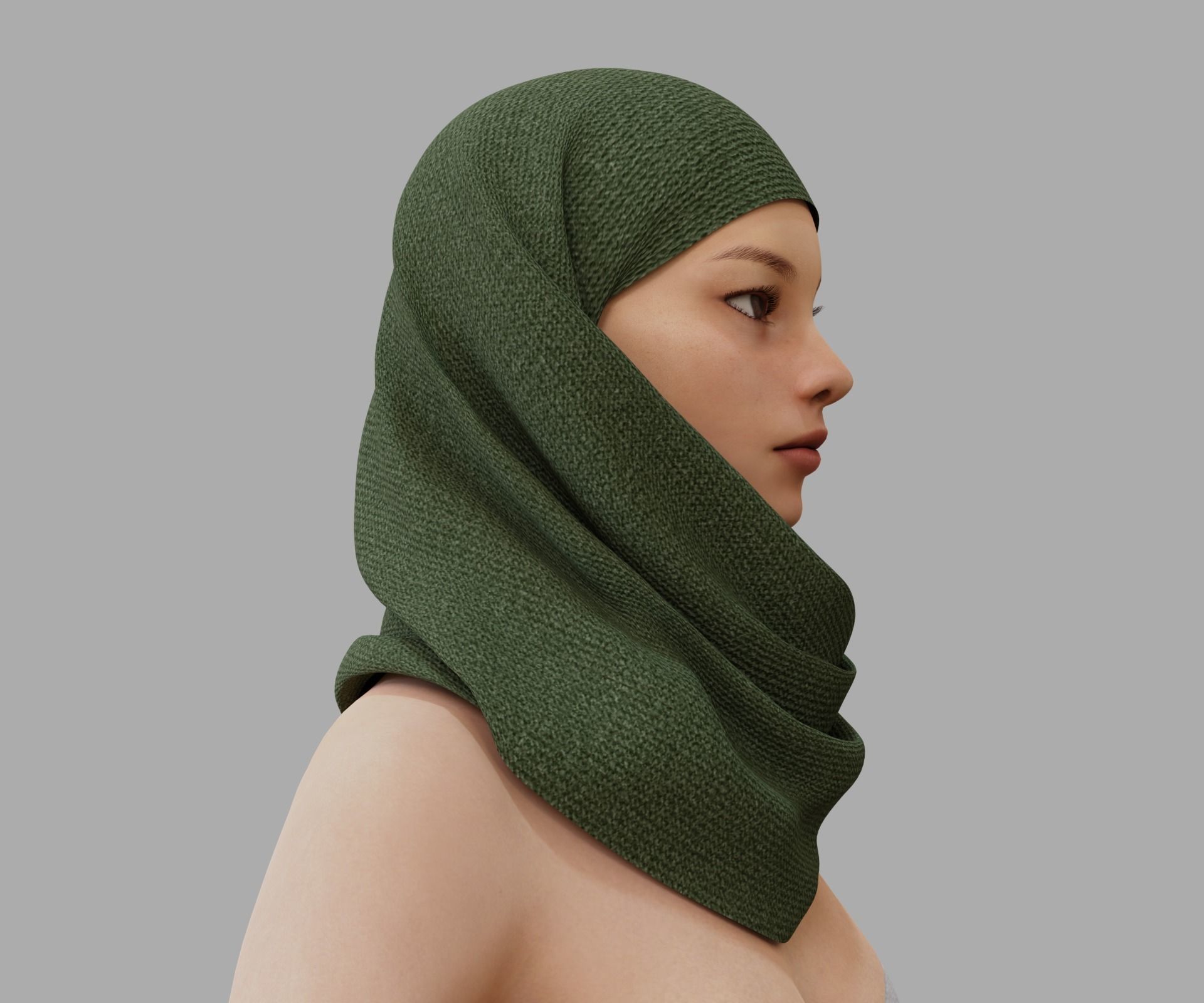 Shawl 3D model_11