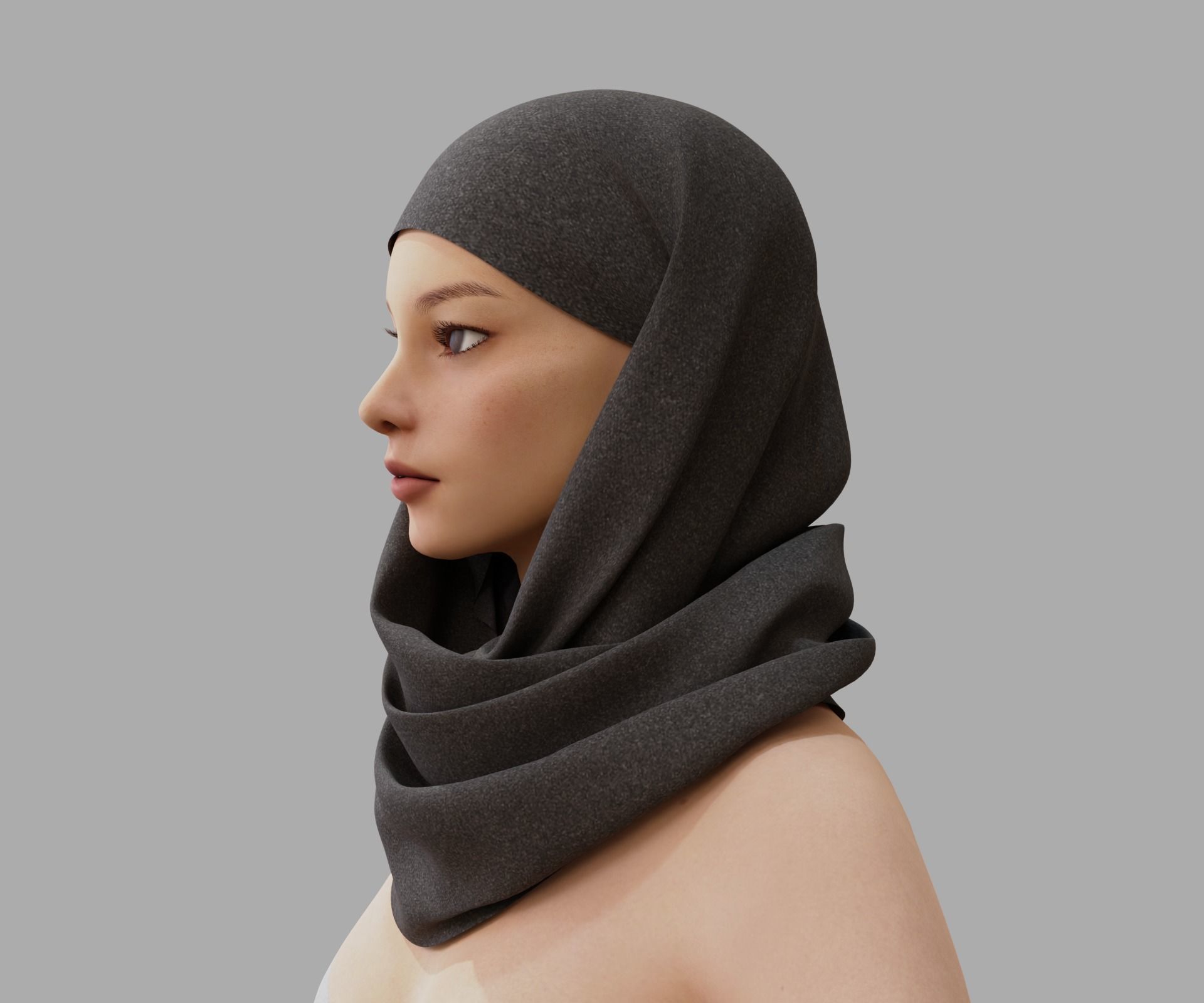 Shawl 3D model_9