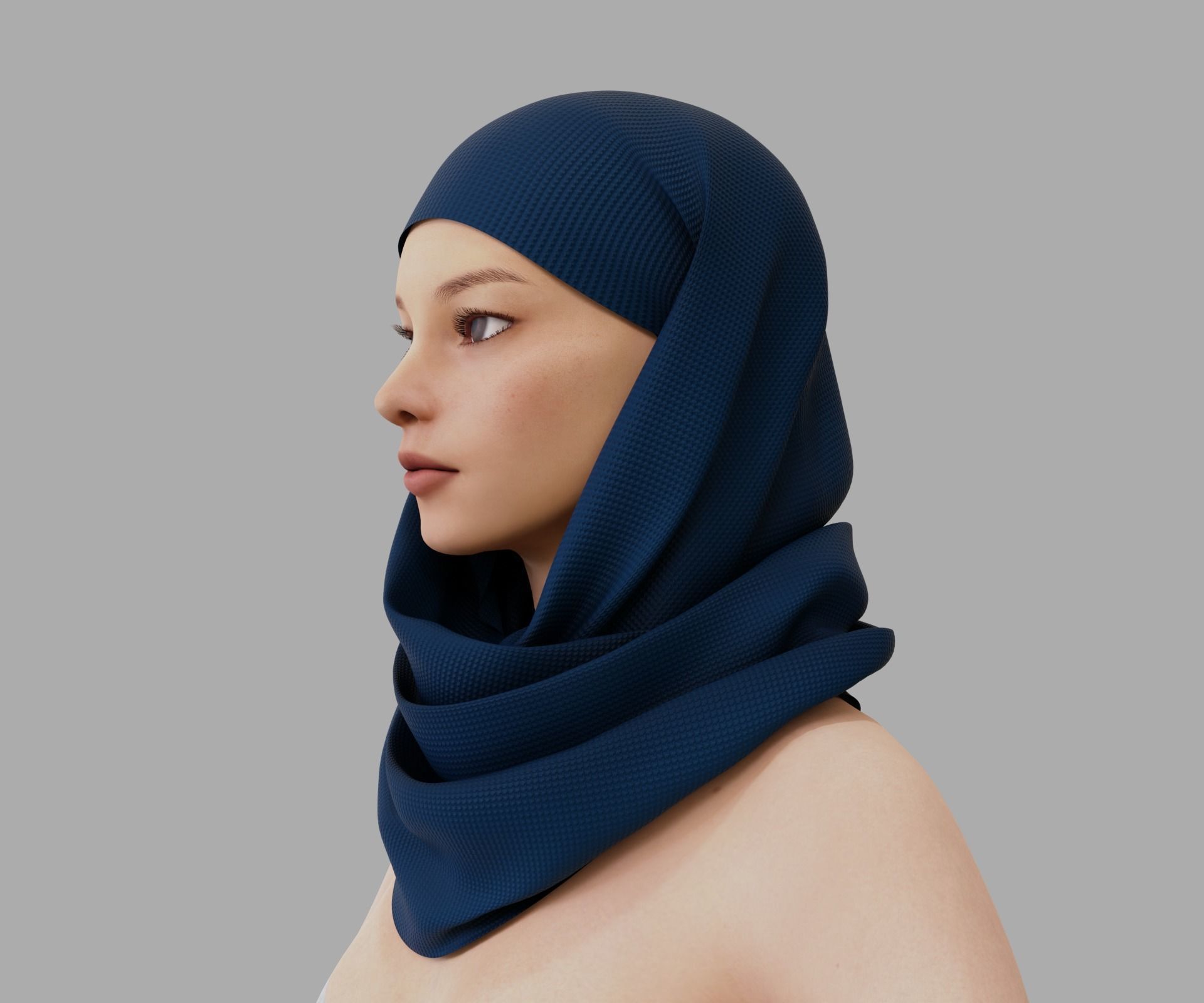 Shawl 3D model_4