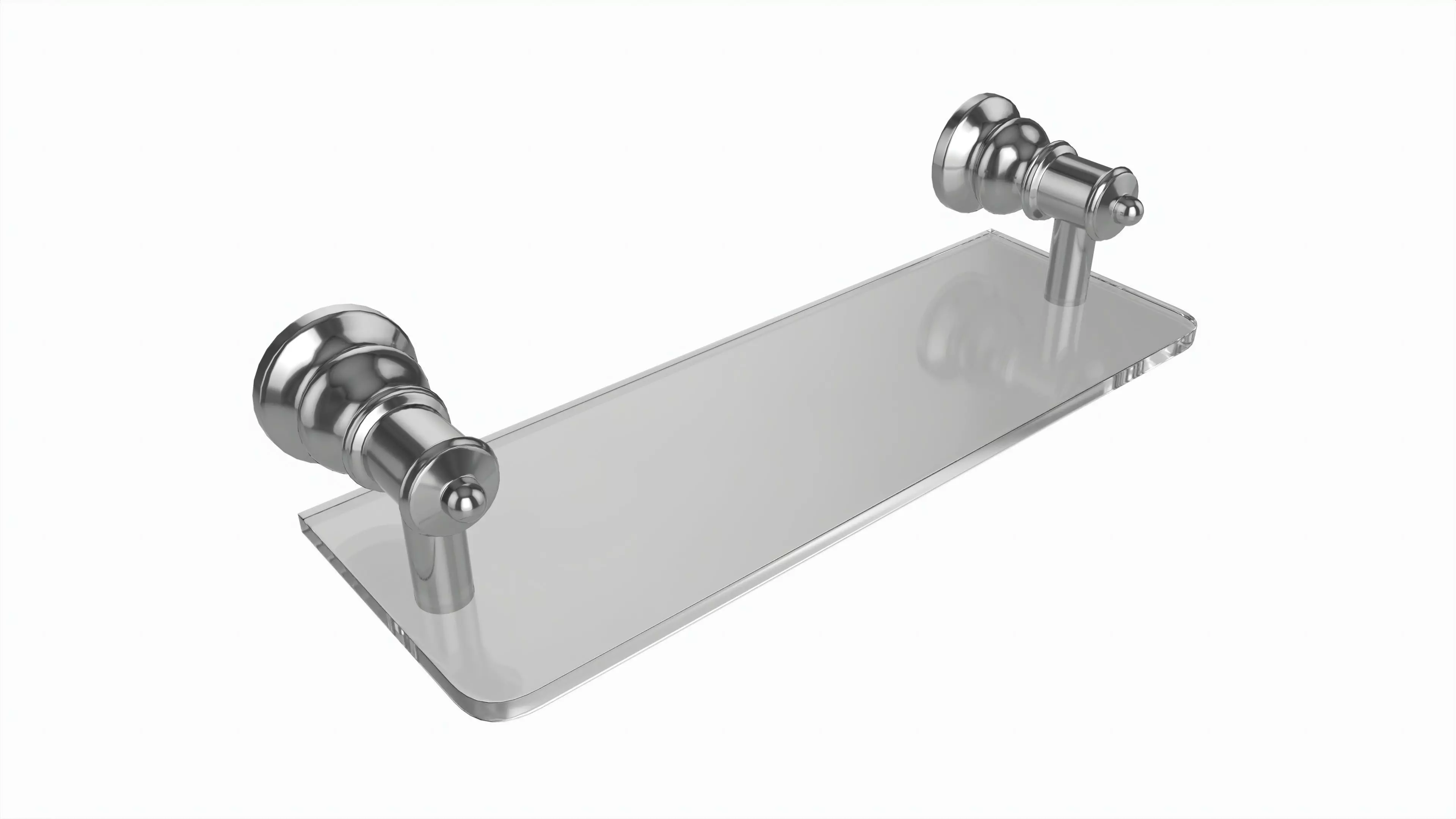 Bathroom Glass Shower Shelf 3D model_0
