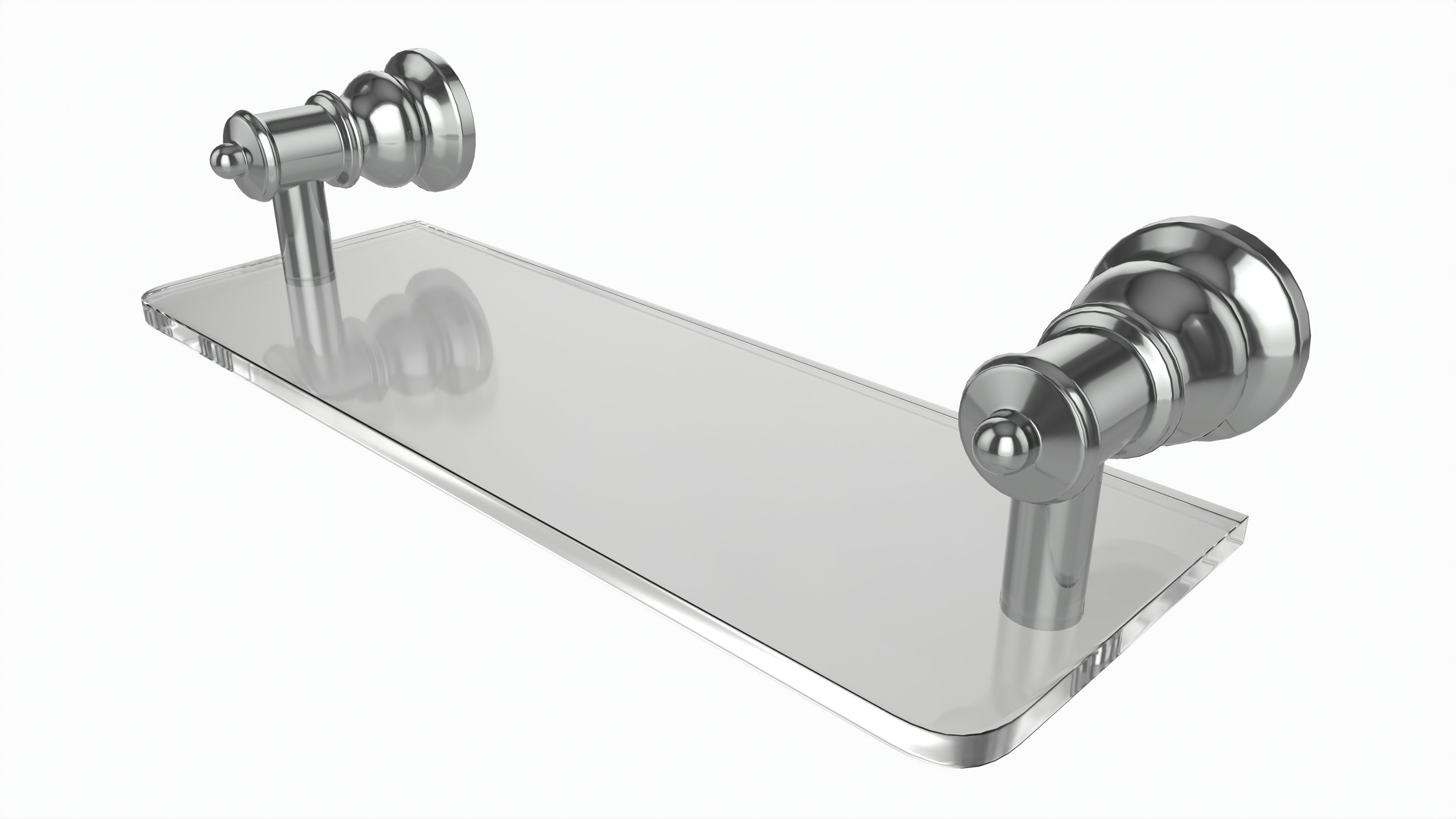 Bathroom Glass Shower Shelf 3D model_1