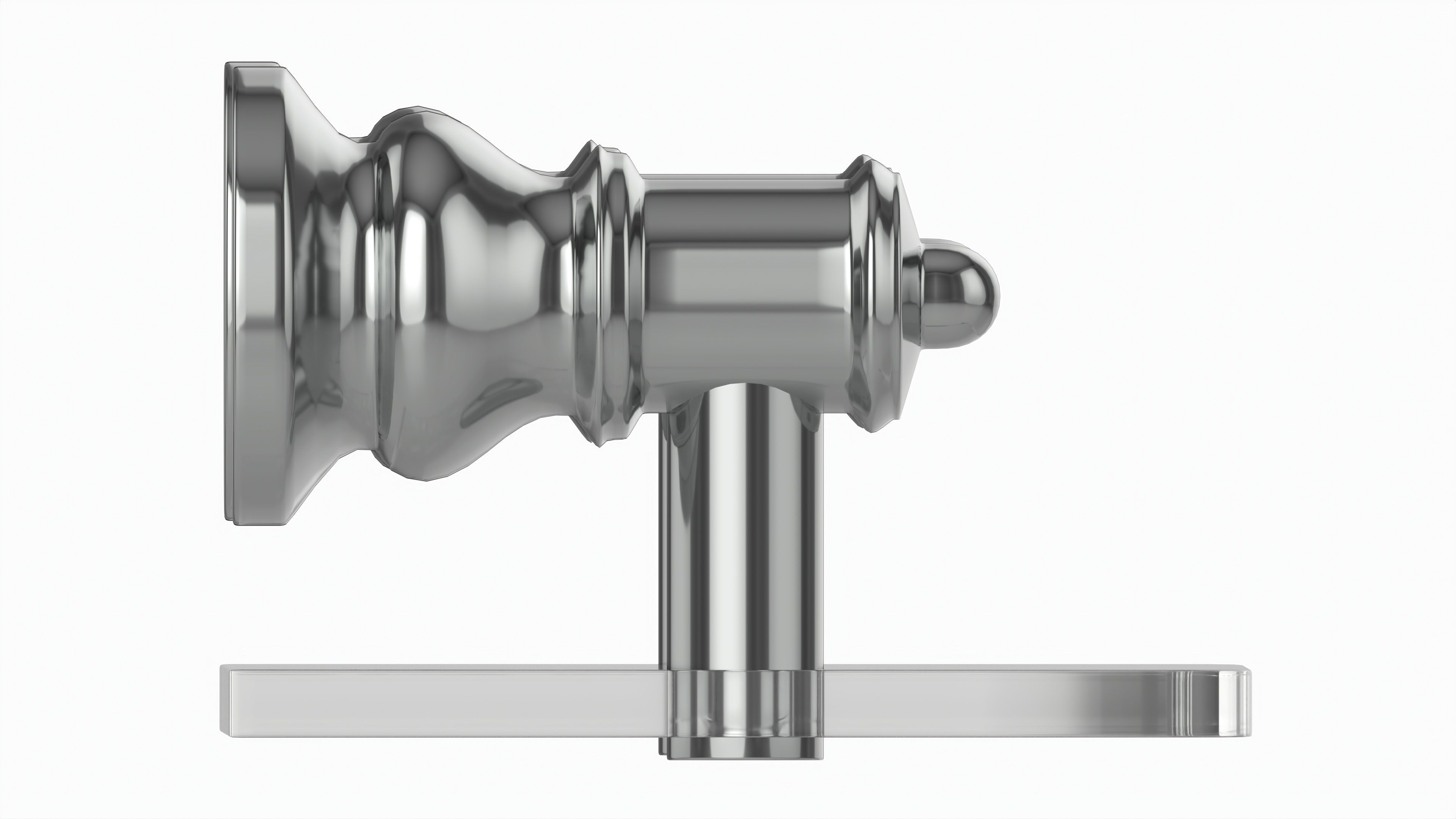 Bathroom Glass Shower Shelf 3D model_5