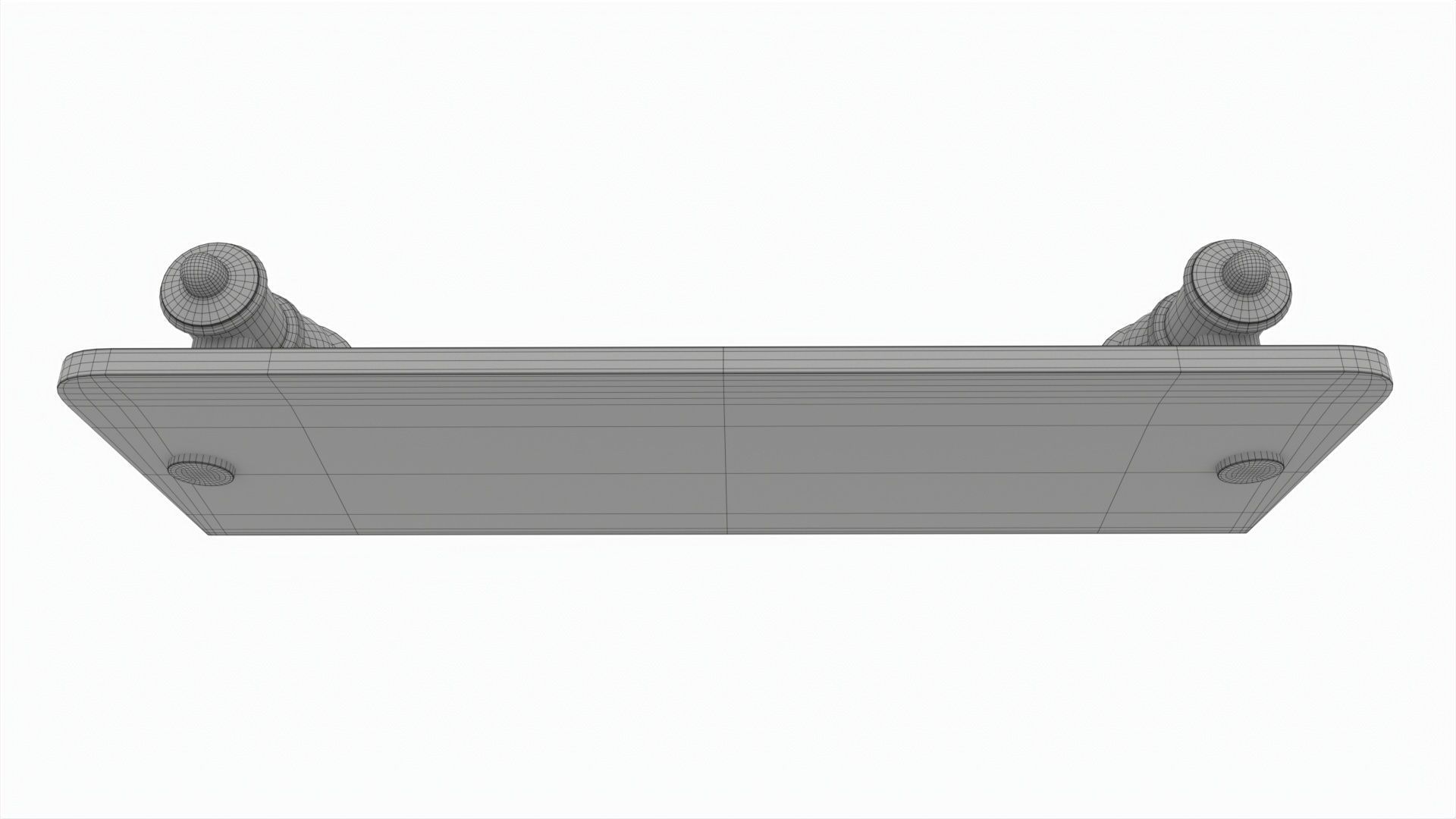 Bathroom Glass Shower Shelf 3D model_6