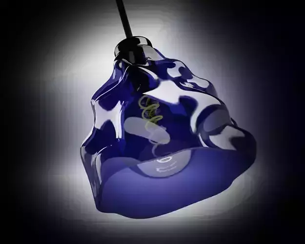 3d model wrinkled lampshade-Ready to print  3D print model