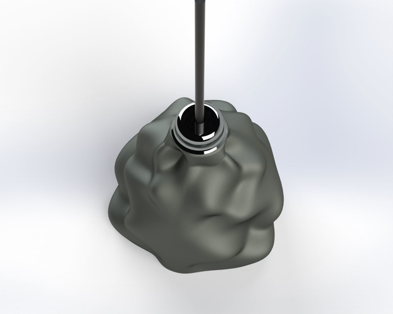 3d model wrinkled lampshade-Ready to print  3D print model_2
