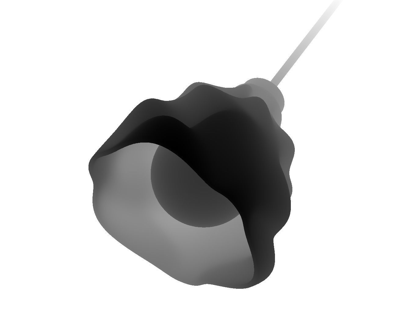 3d model wrinkled lampshade-Ready to print  3D print model_15