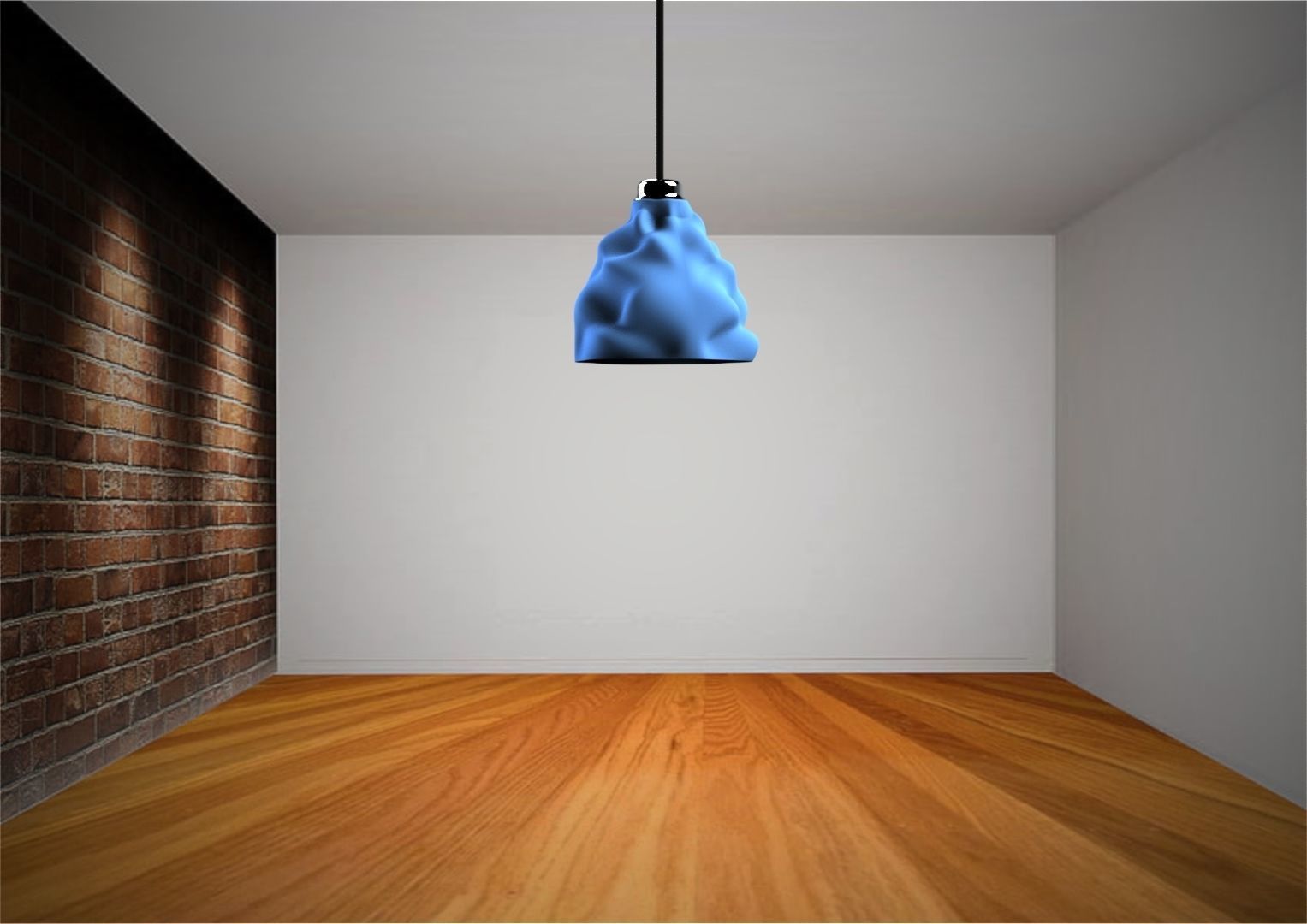3d model wrinkled lampshade-Ready to print  3D print model_20