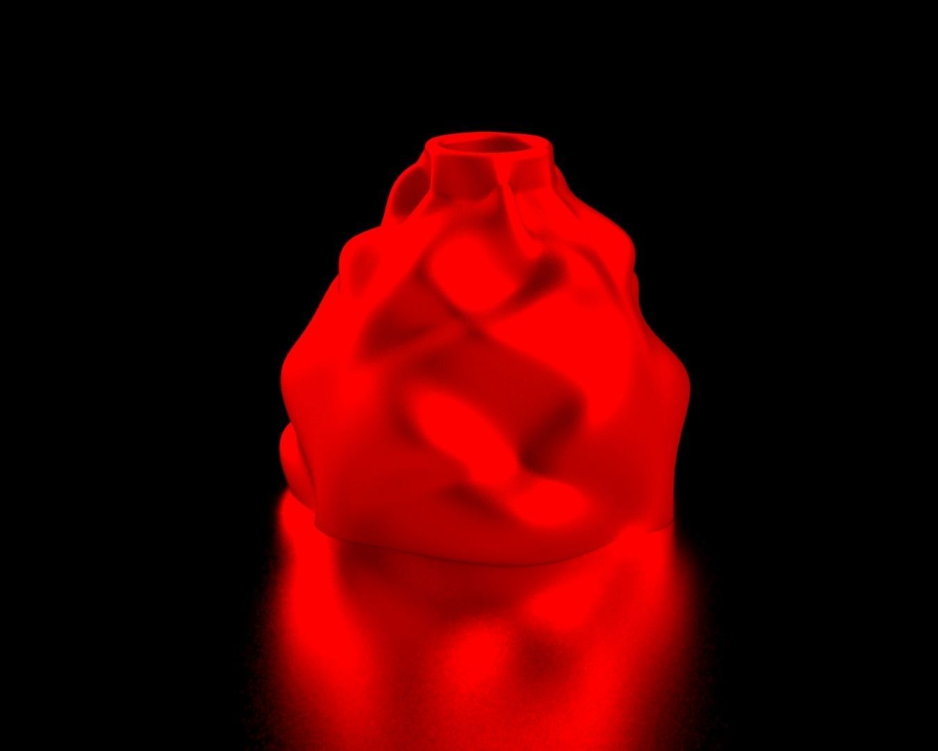 3d model wrinkled lampshade-Ready to print  3D print model_17
