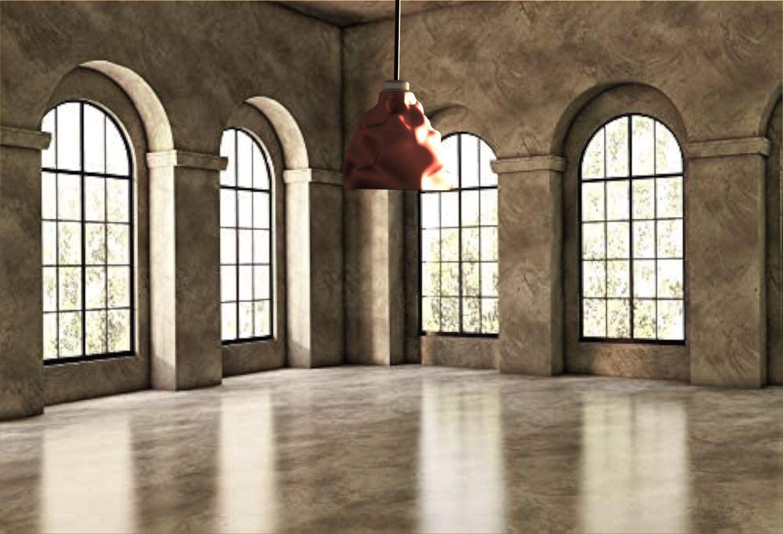 3d model wrinkled lampshade-Ready to print  3D print model_22