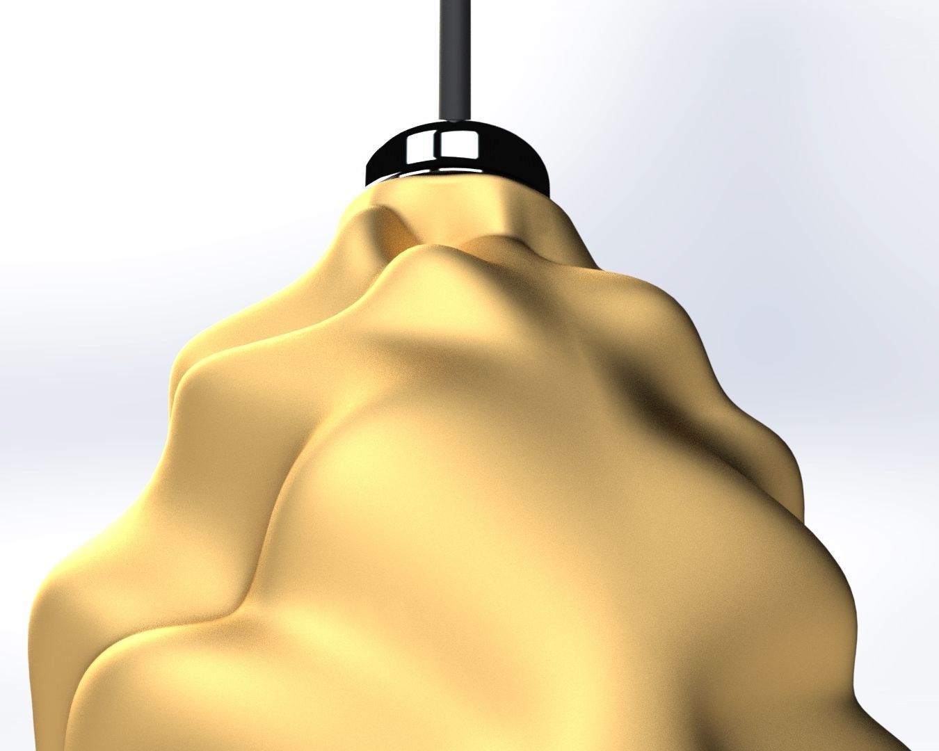 3d model wrinkled lampshade-Ready to print  3D print model_8