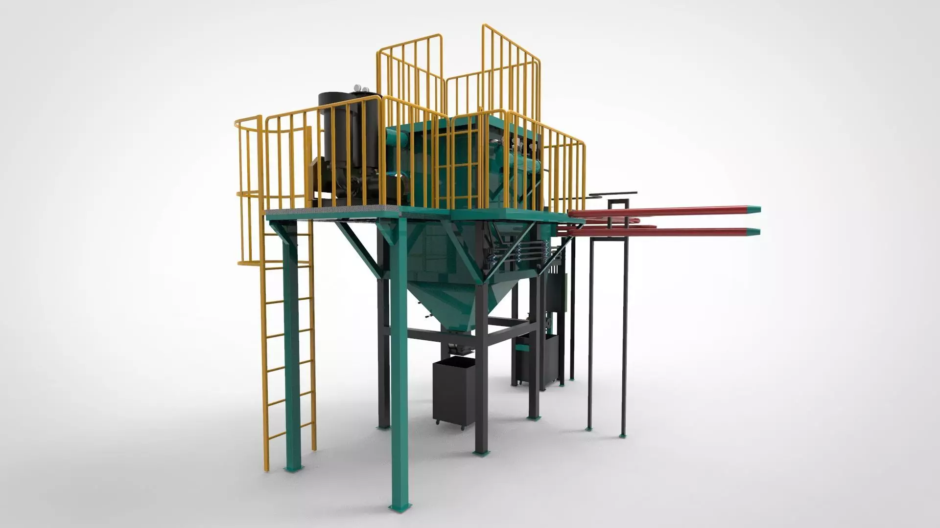 dust collecting system 3D model_0