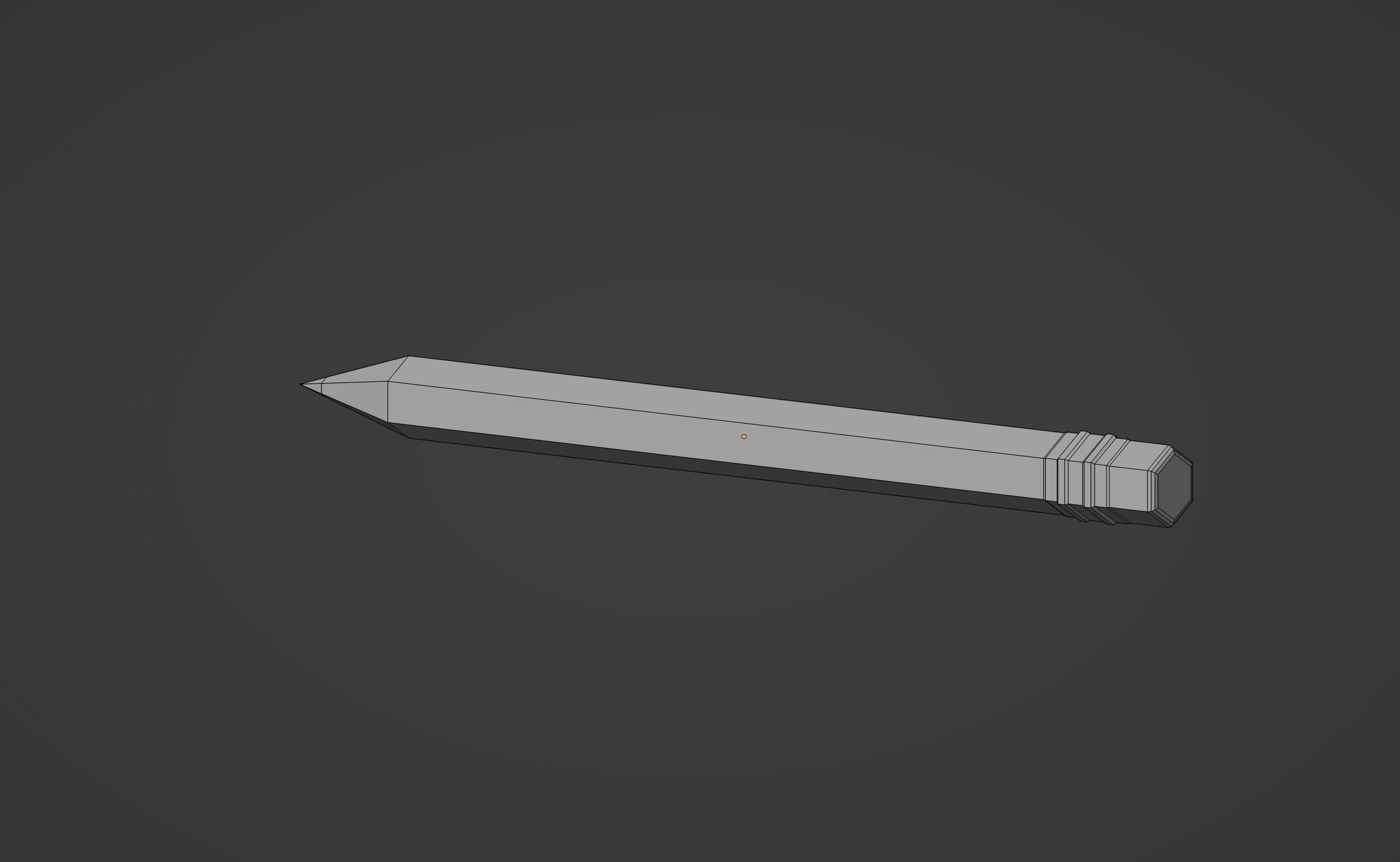 Toon Pencil Low-poly 3D model_11