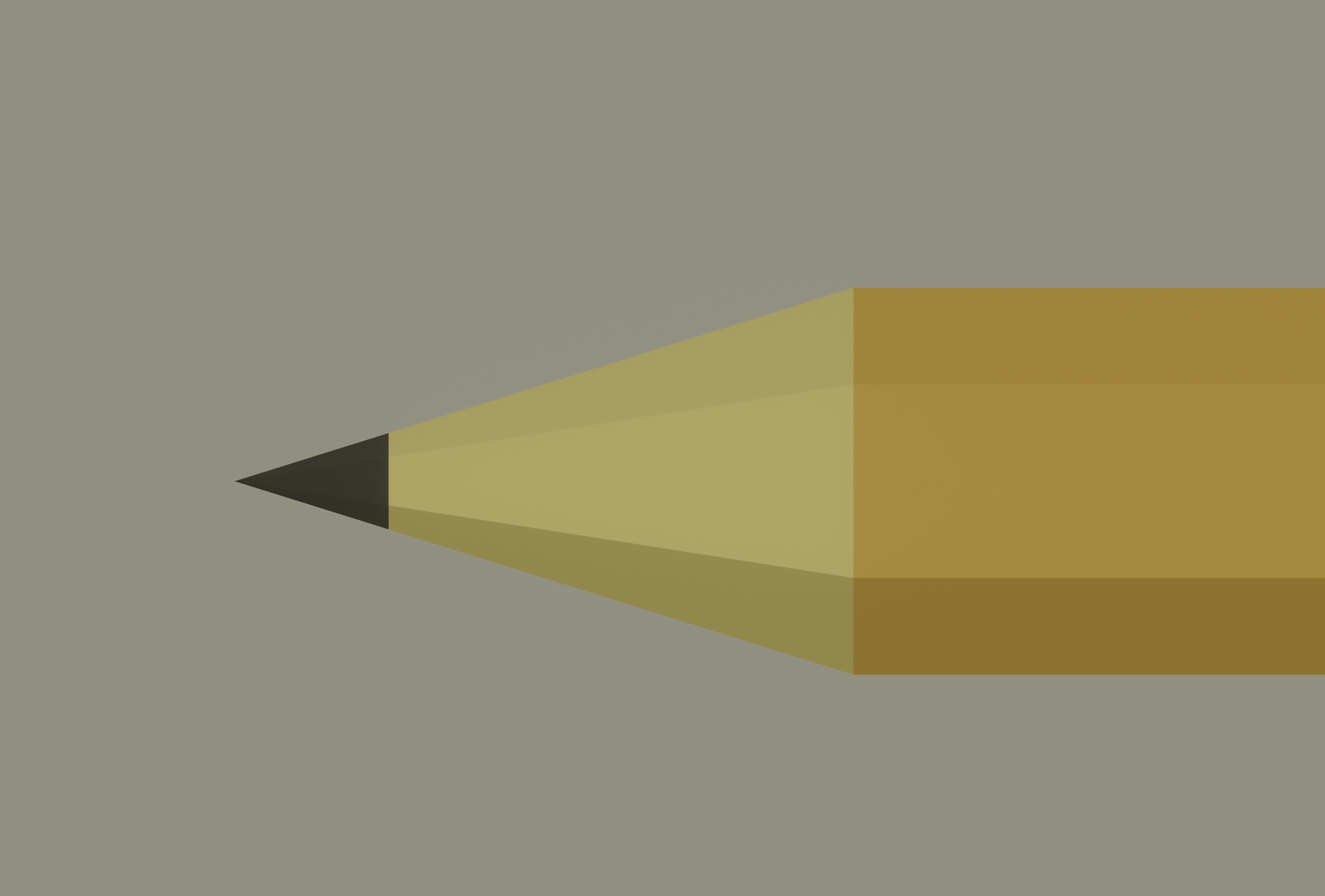 Toon Pencil Low-poly 3D model_10