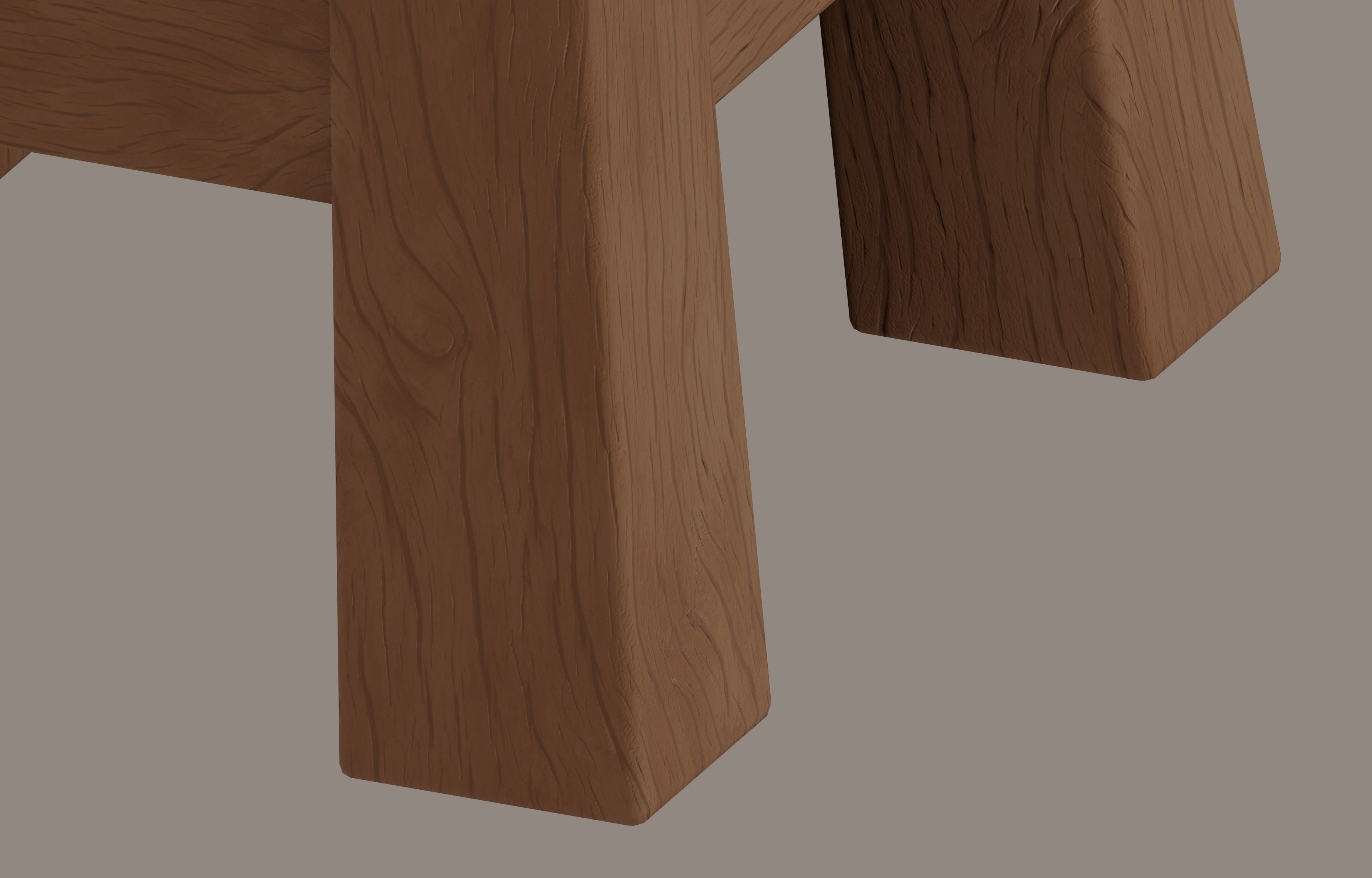 Small Stool 3D model_10