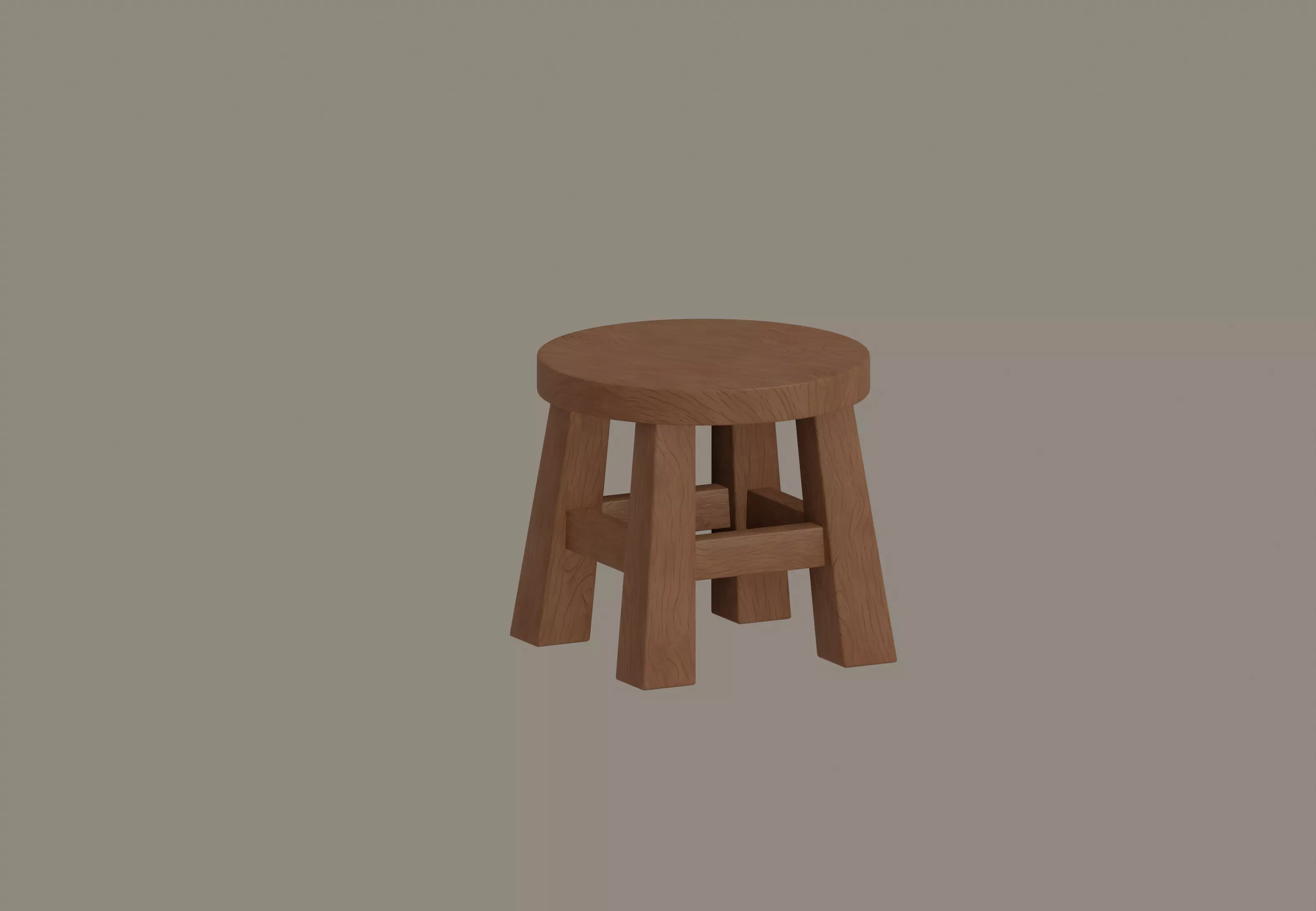 Small Stool 3D model_0