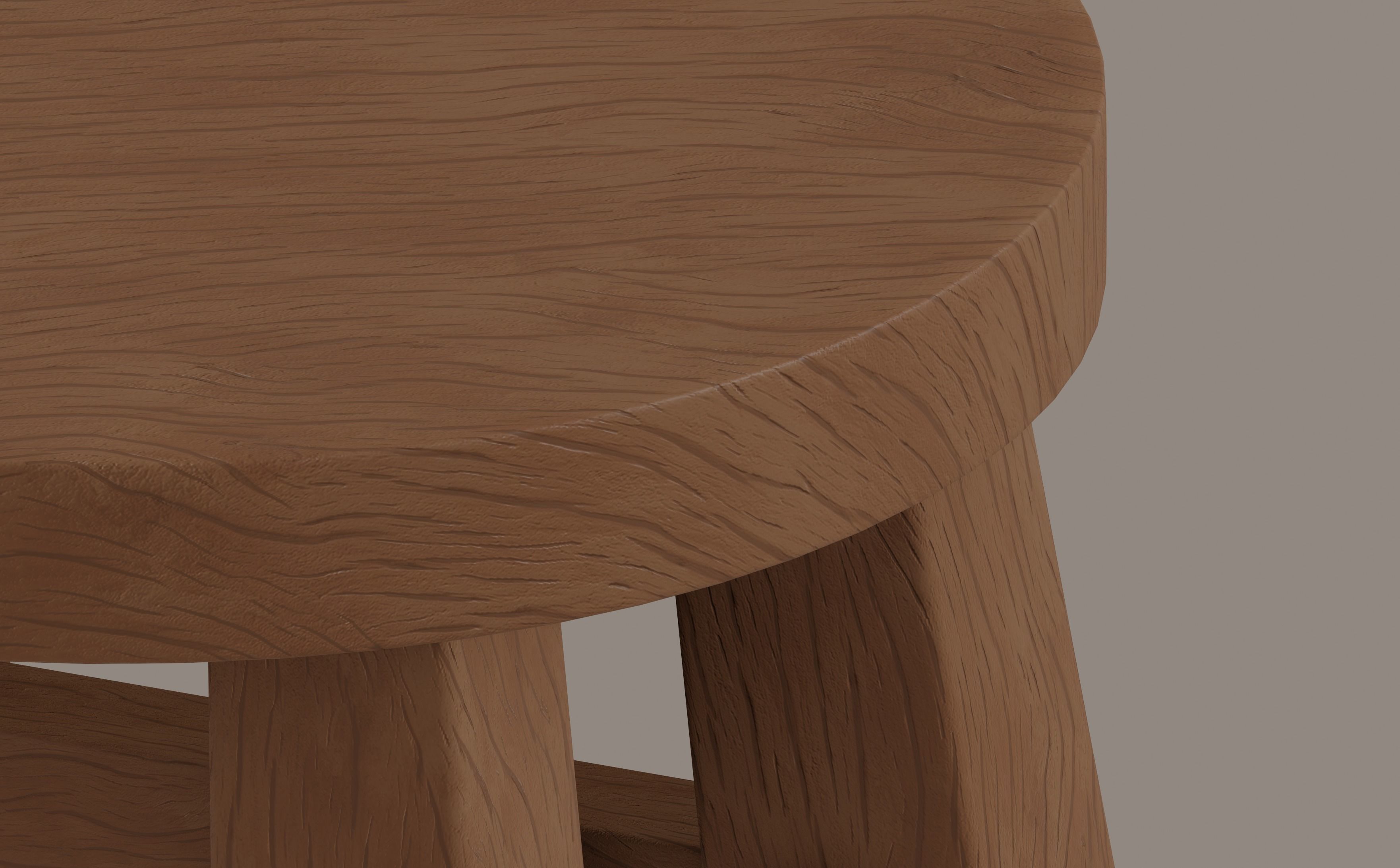 Small Stool 3D model_8