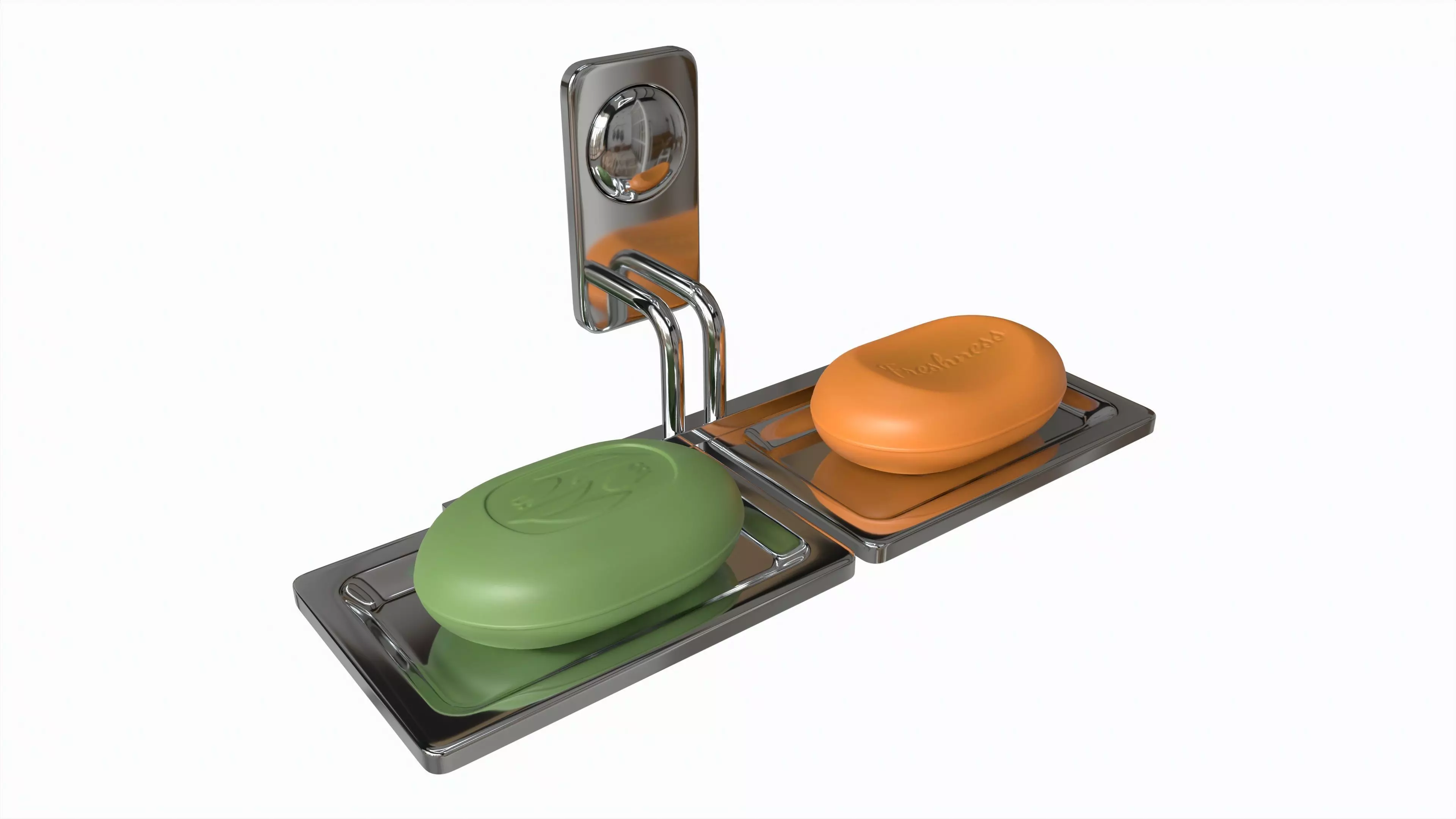 Bathroom Double Soap Holder 01 3D model