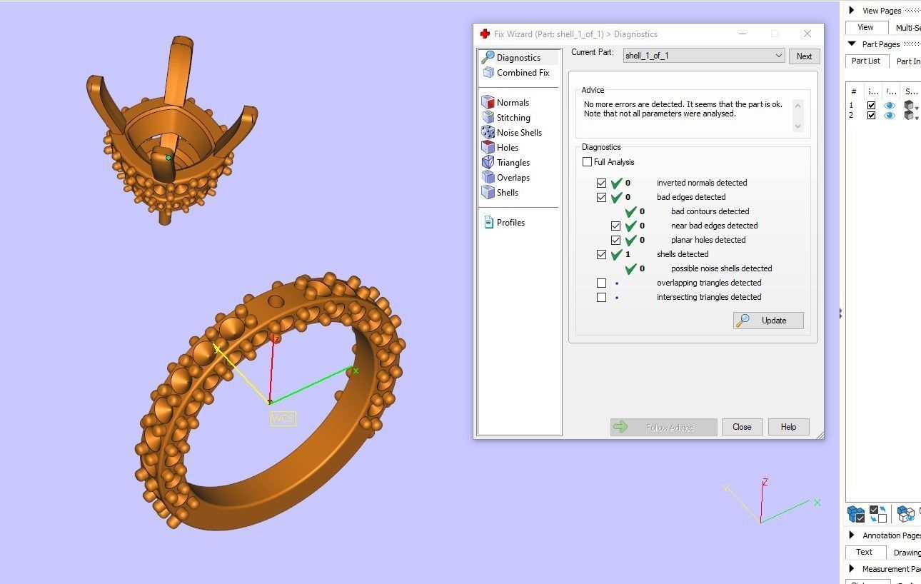 Ring with Cushion Stone 3D print model_5