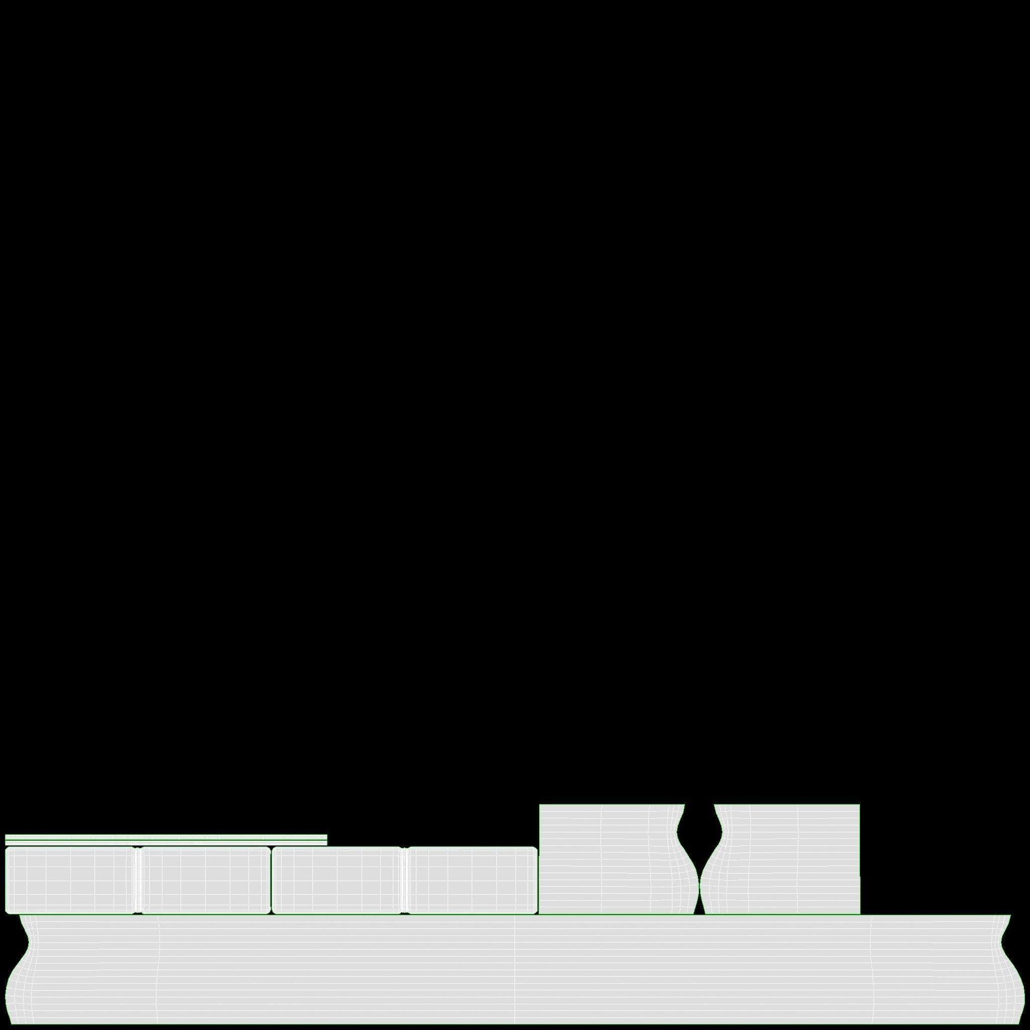 Metal Towel Rail with folded Towel 01 3D model_10