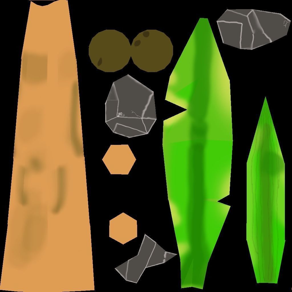 low poly nature assets Low-poly 3D model_4