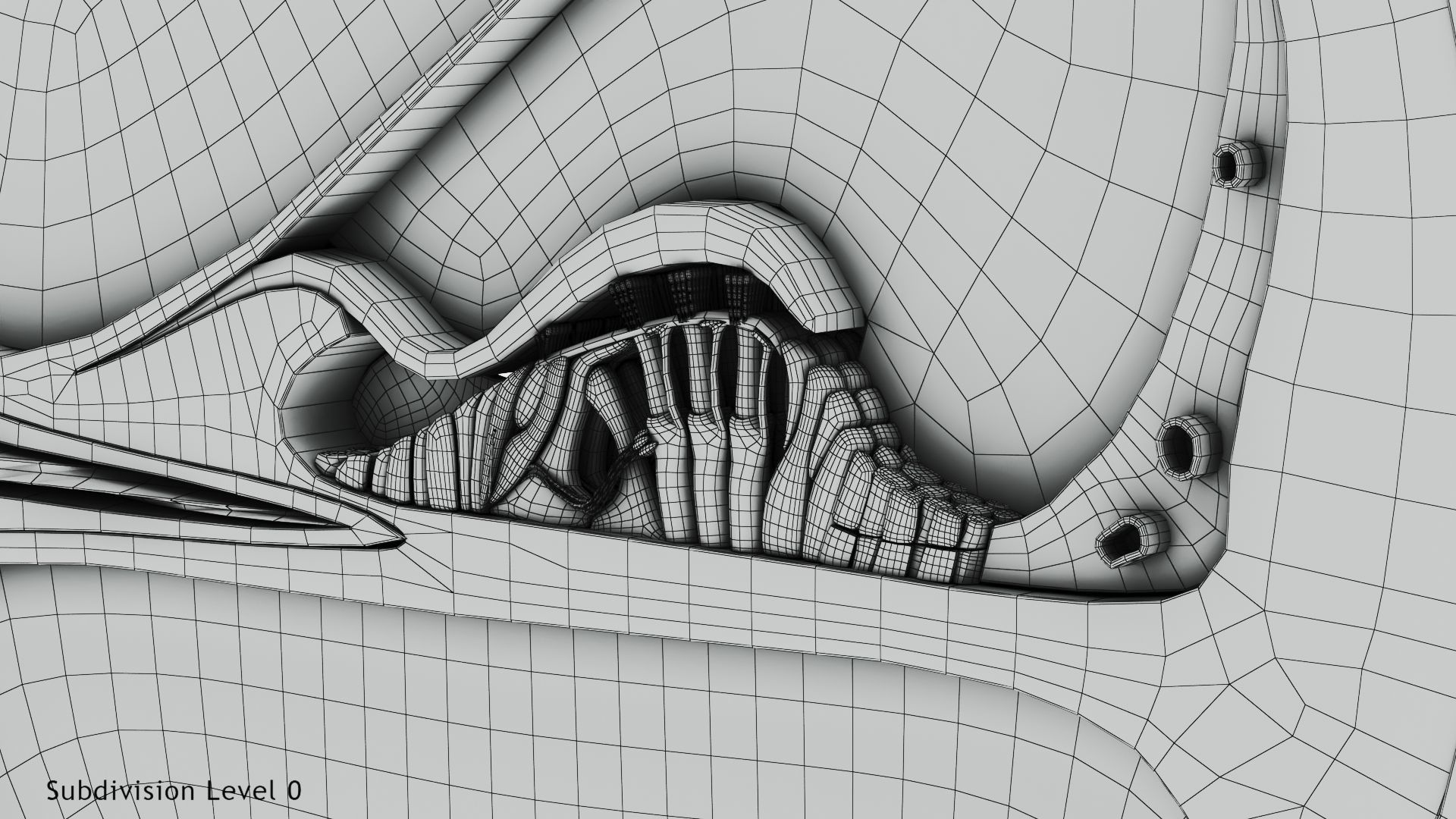 Cochlea cross section 3D model_24