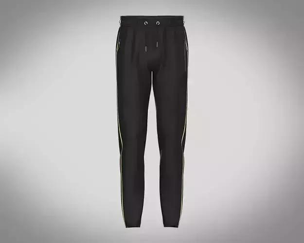 Track Pants-Black And Gold