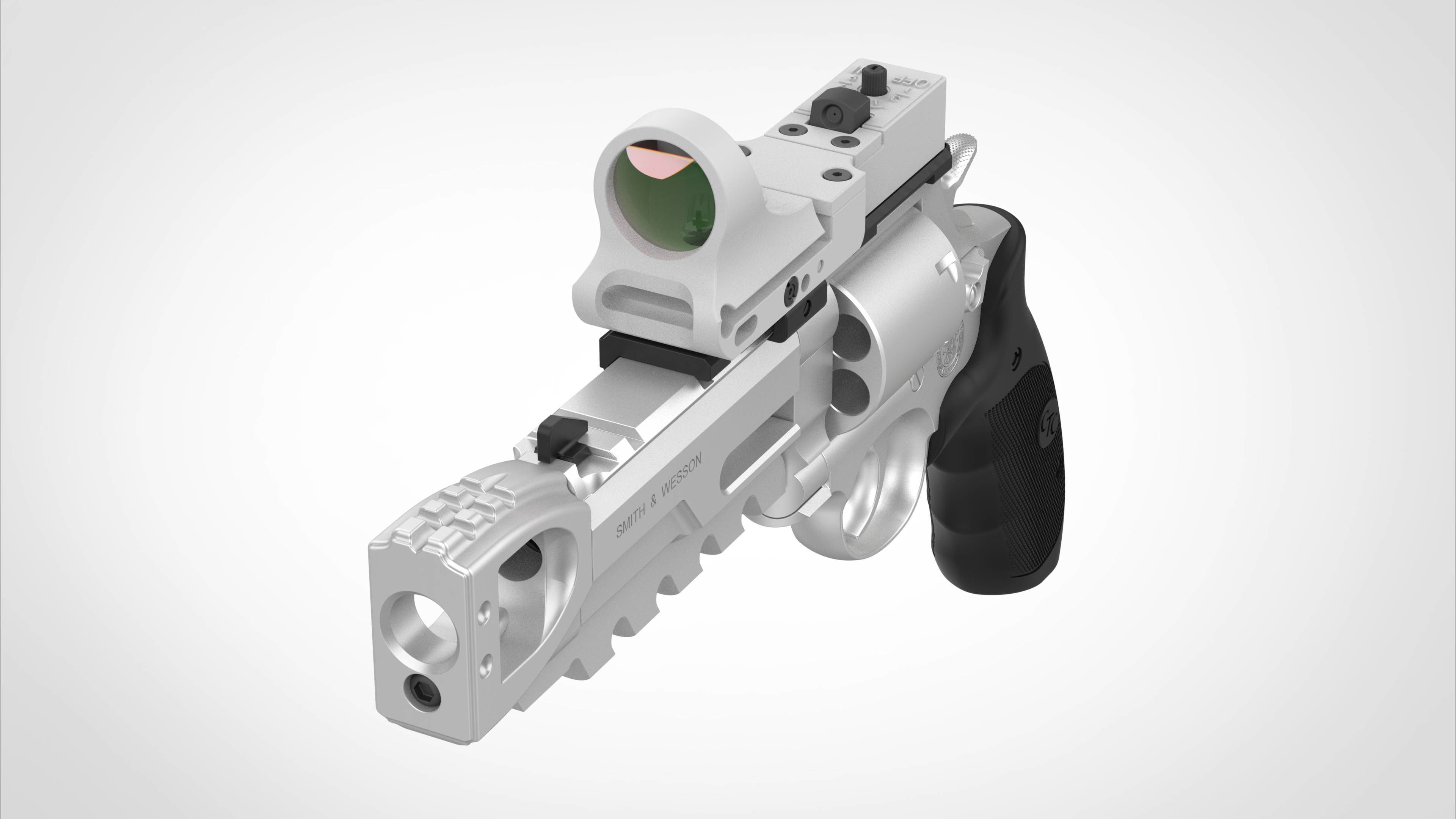 Modified Smith  Wesson 629 Perfomance from the  movie xXx 2003 3D model_19