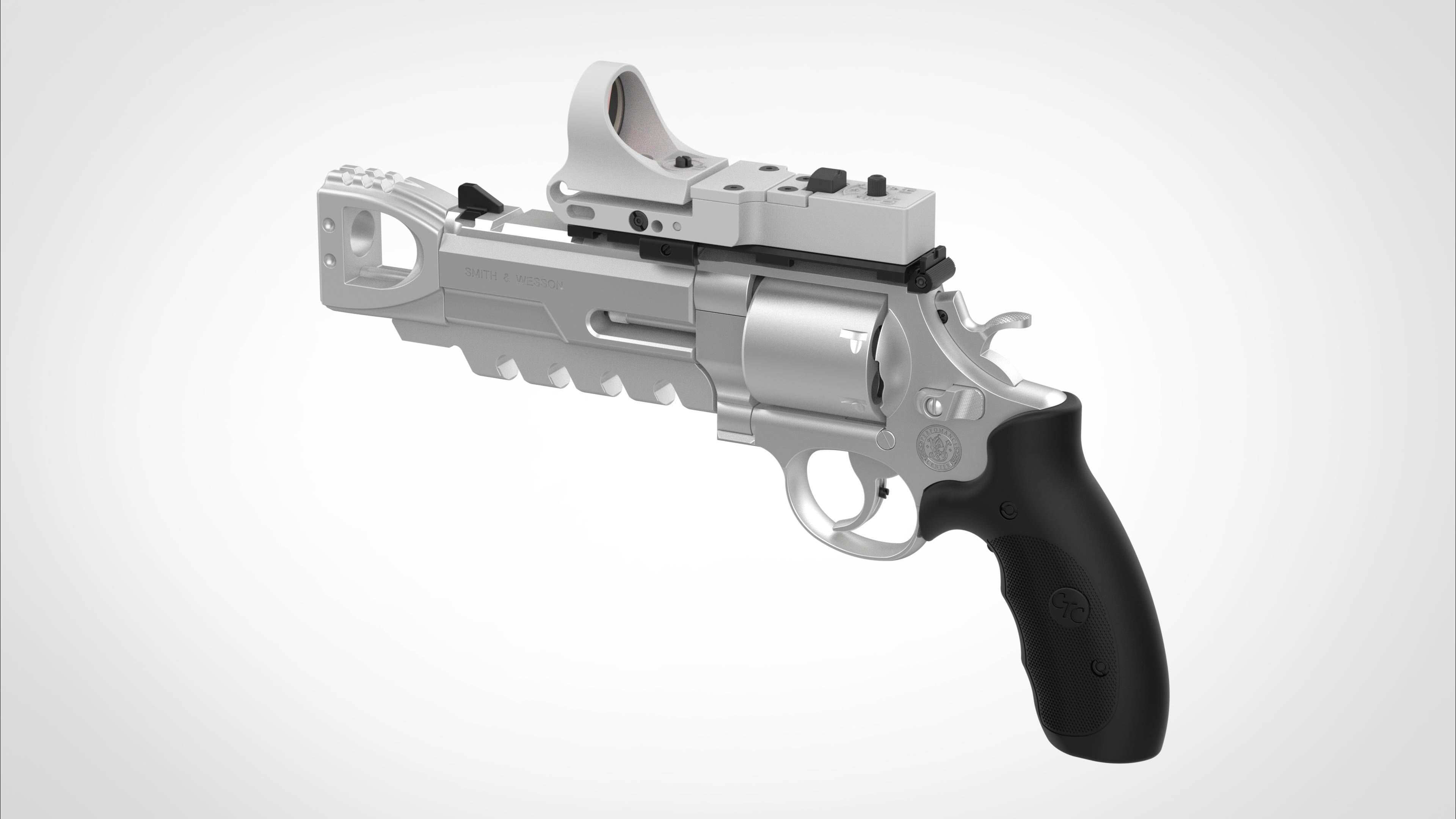Modified Smith  Wesson 629 Perfomance from the  movie xXx 2003 3D model_2