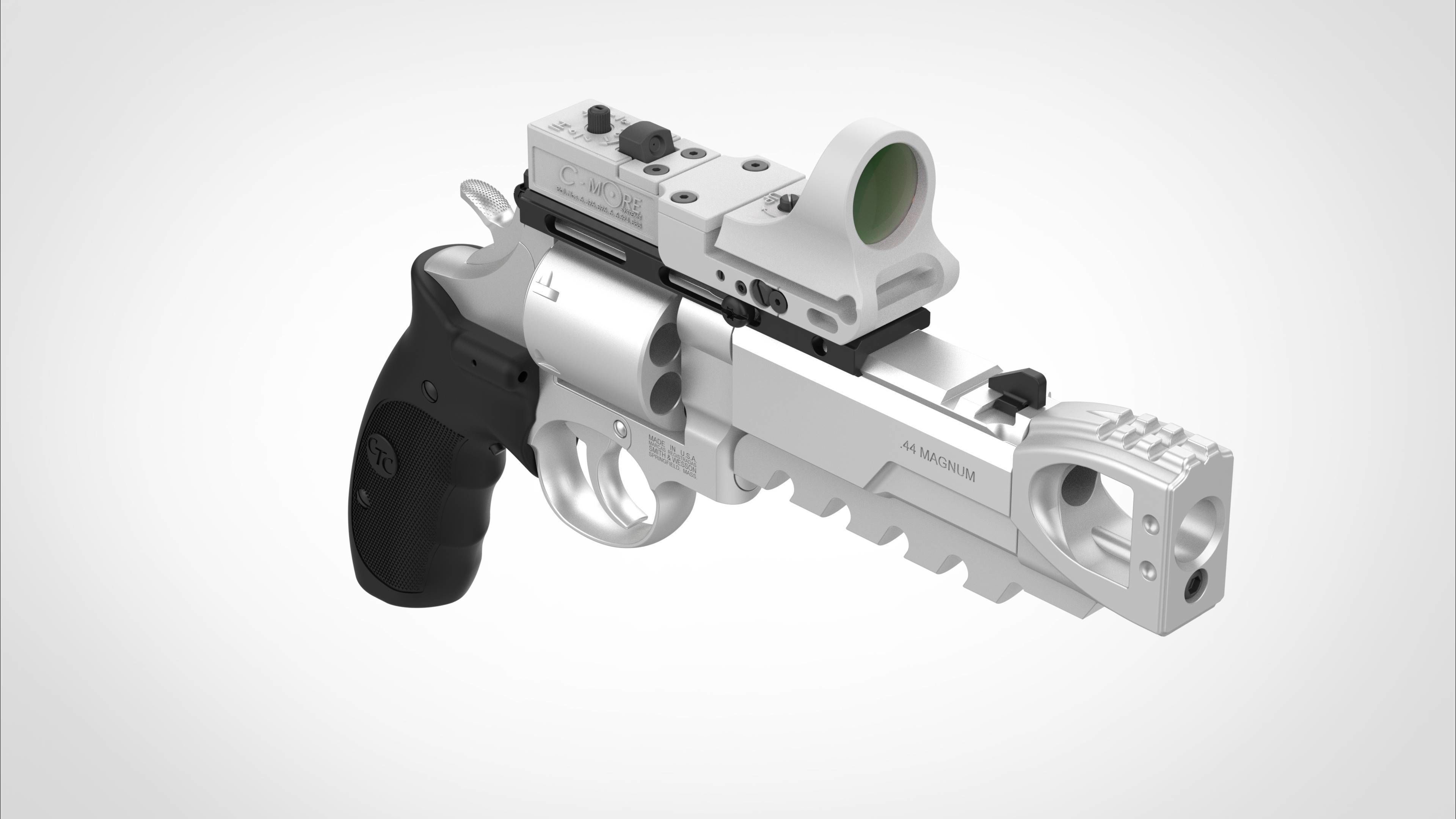Modified Smith  Wesson 629 Perfomance from the  movie xXx 2003 3D model_12