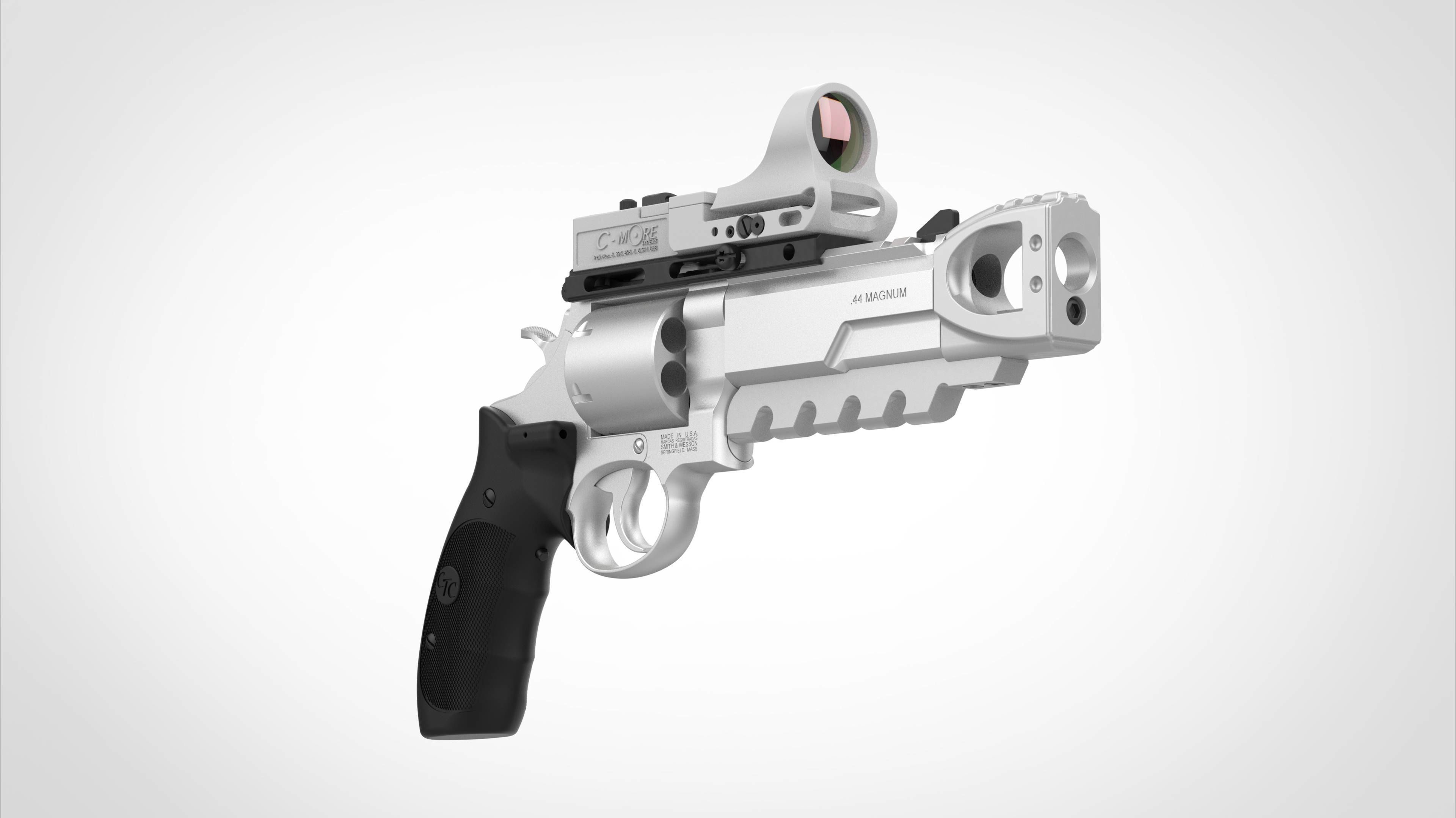 Modified Smith  Wesson 629 Perfomance from the  movie xXx 2003 3D model_7