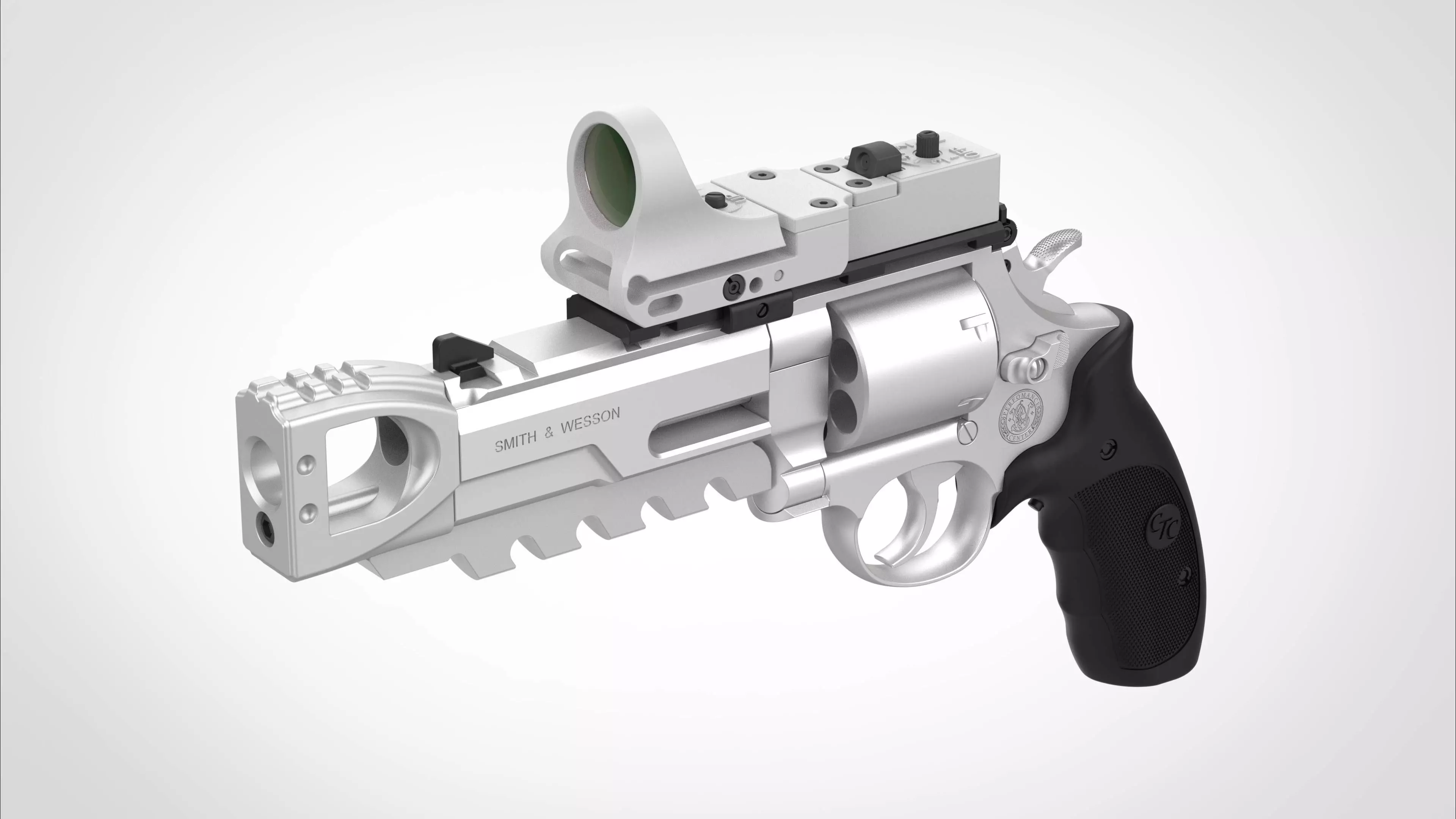Modified Smith  Wesson 629 Perfomance from the  movie xXx 2003 3D model_0