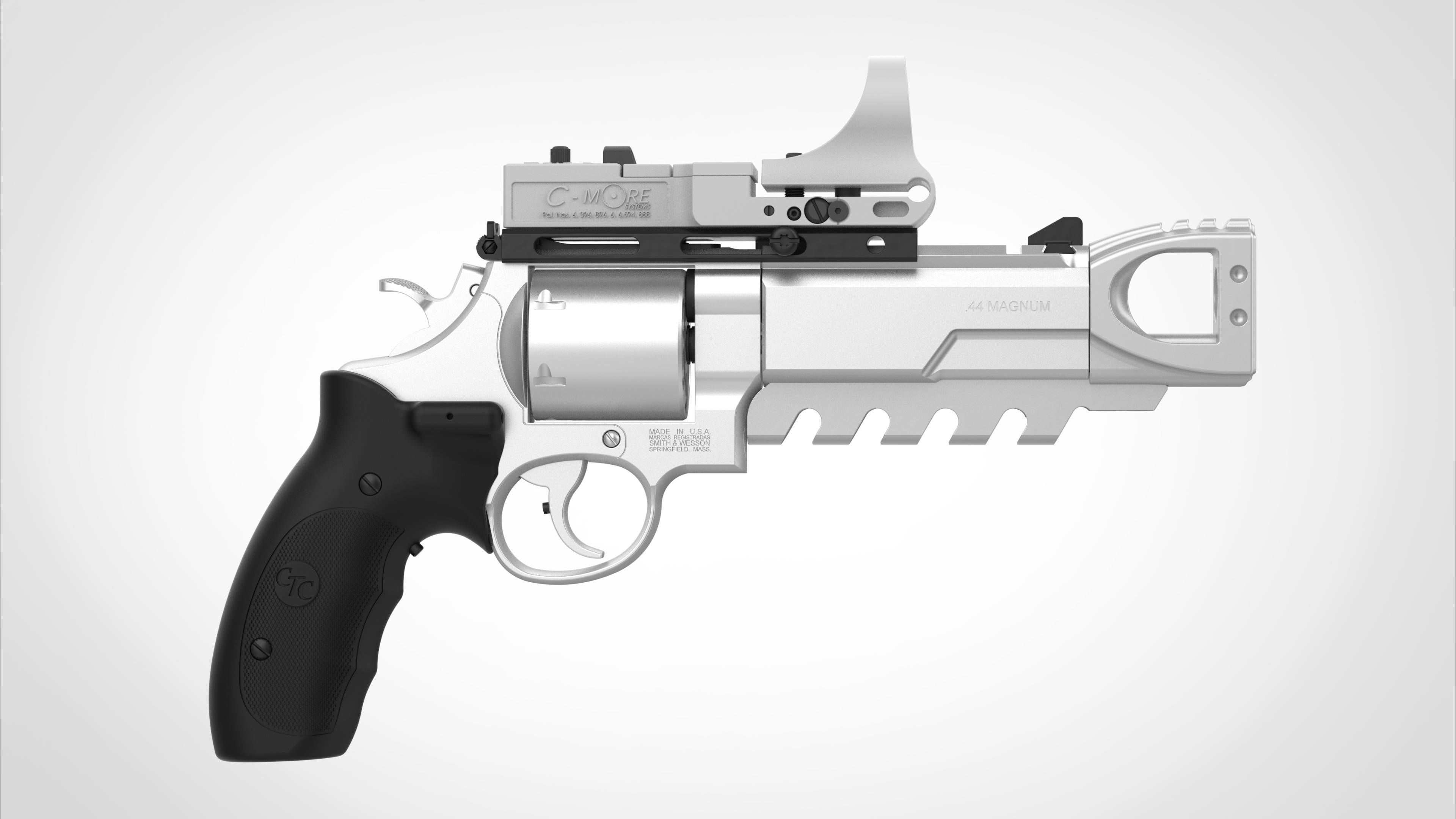 Modified Smith  Wesson 629 Perfomance from the  movie xXx 2003 3D model_3