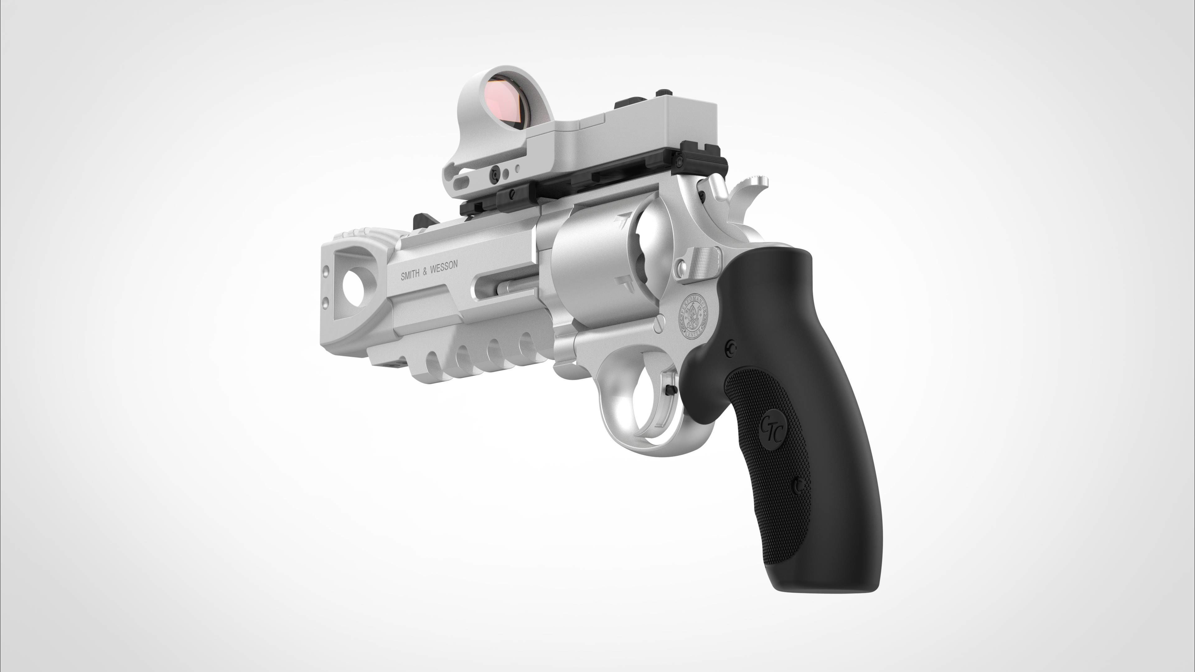Modified Smith  Wesson 629 Perfomance from the  movie xXx 2003 3D model_15