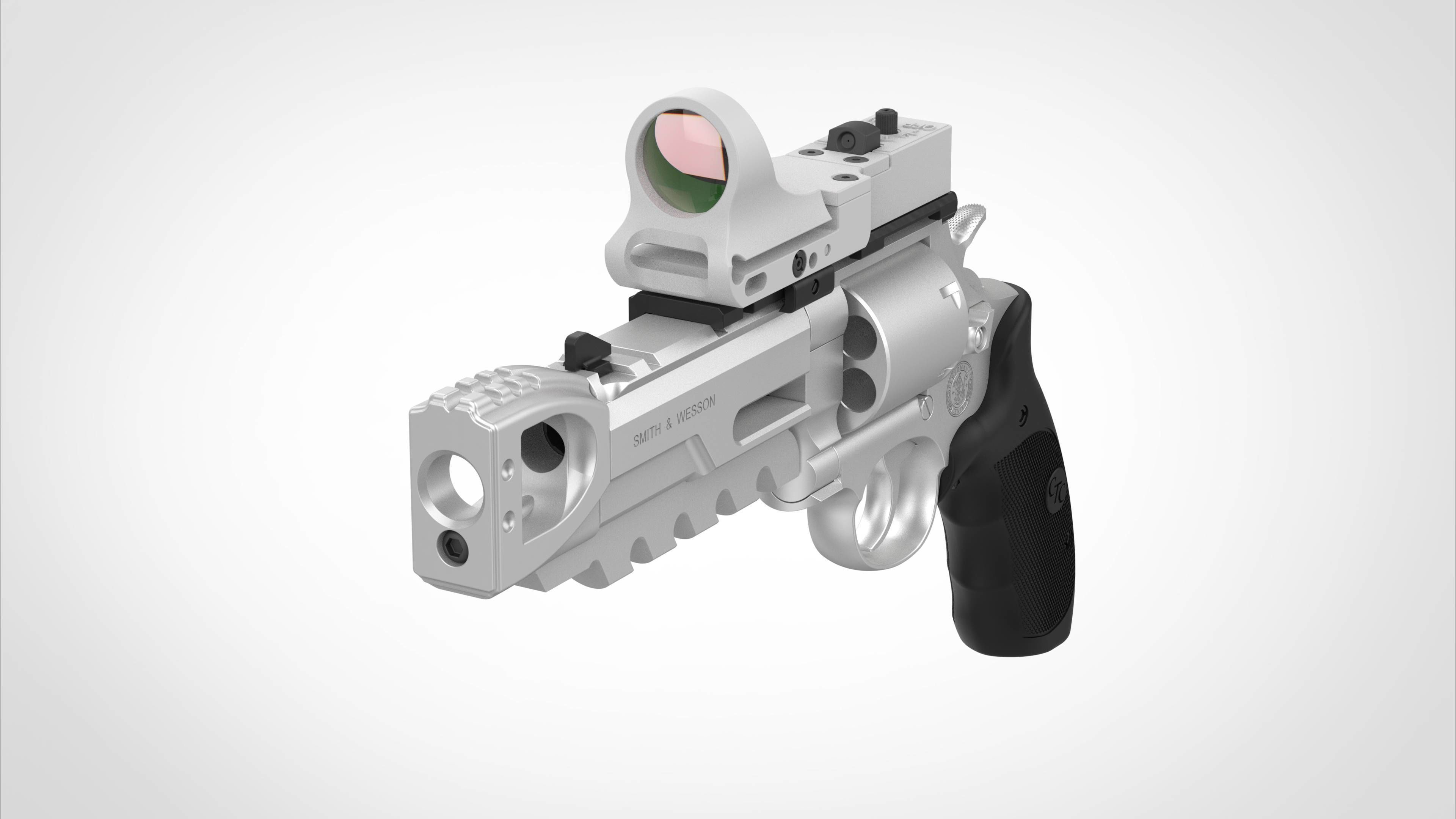 Modified Smith  Wesson 629 Perfomance from the  movie xXx 2003 3D model_8